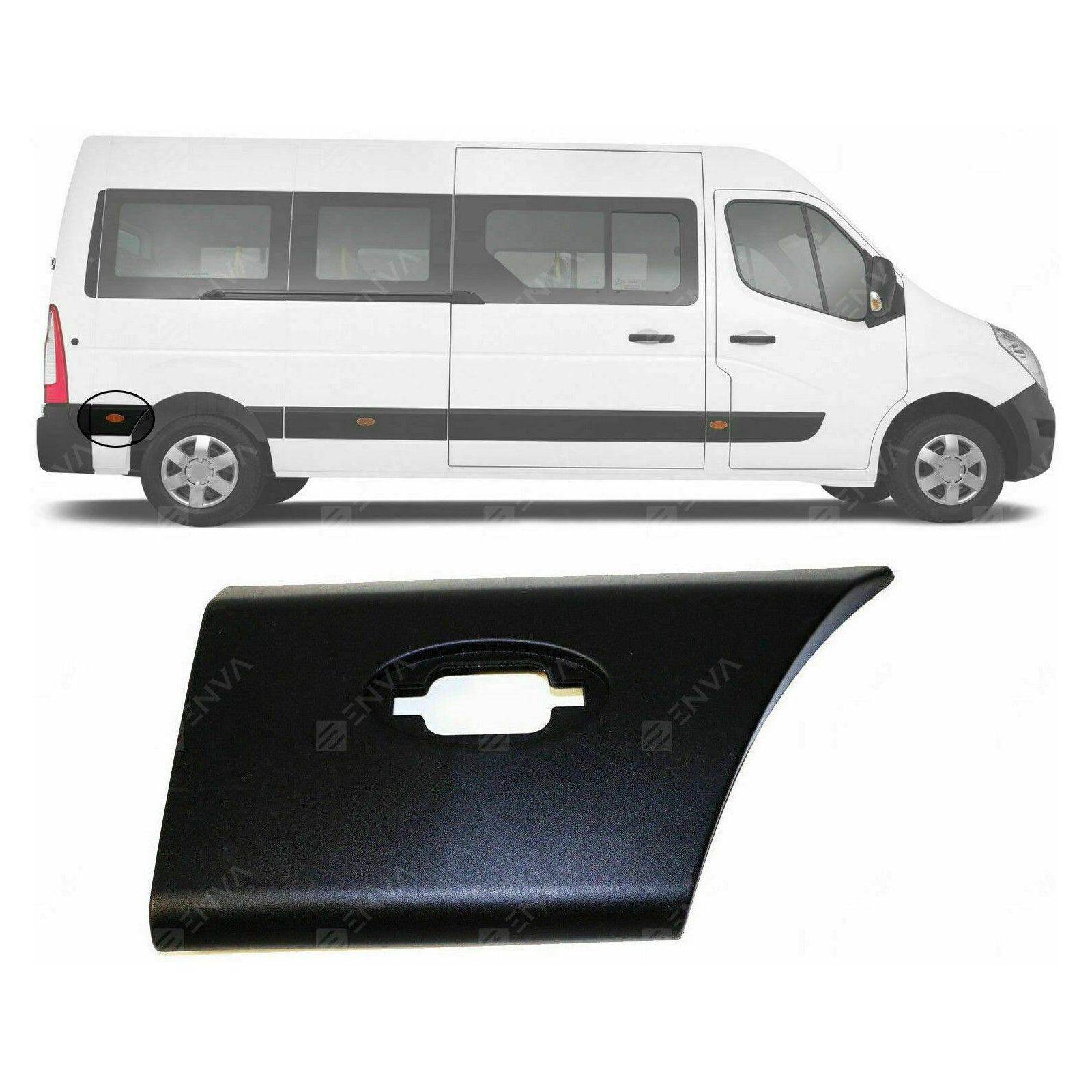 For Vauxhall Movano 10 16 Side Moulding Strip Rear Panel Right Side 93197652