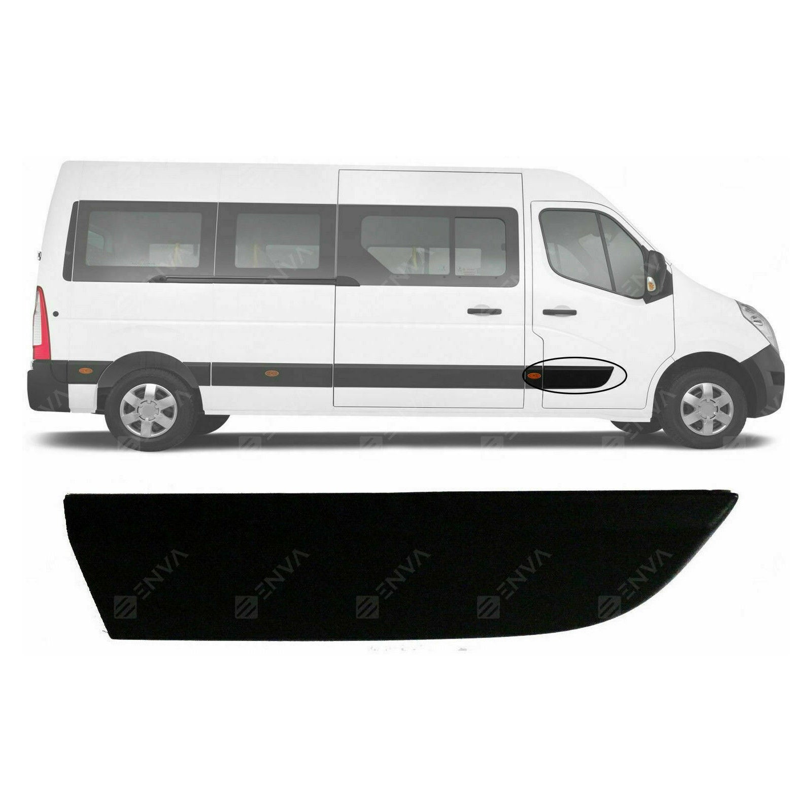 For Renault Master Mk3 10 16 Front Door Moulding Strip Right Panel 808200149R