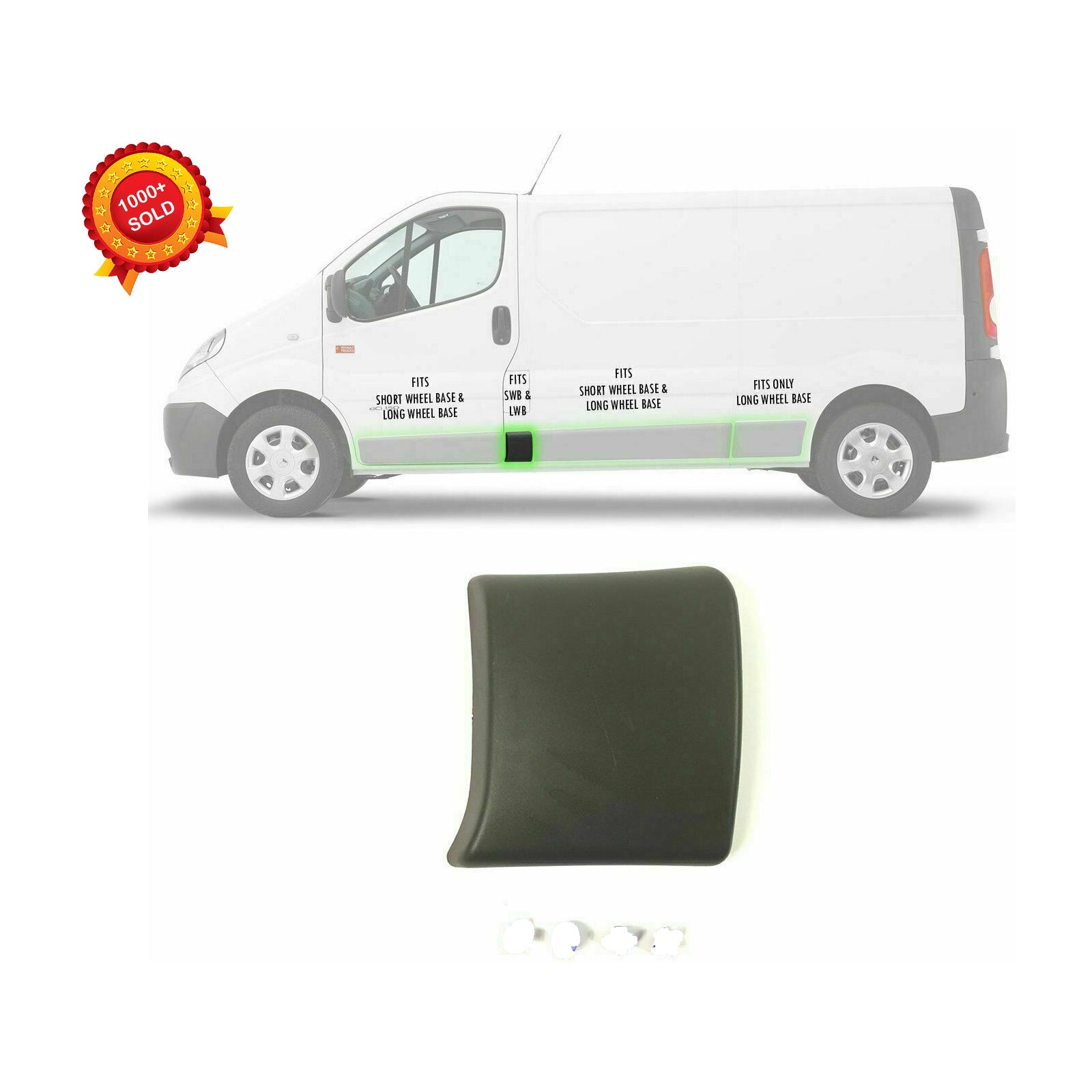 Left Side Central Trim Moulding Panel For Vauxhall Opel Vivaro 2002 2013