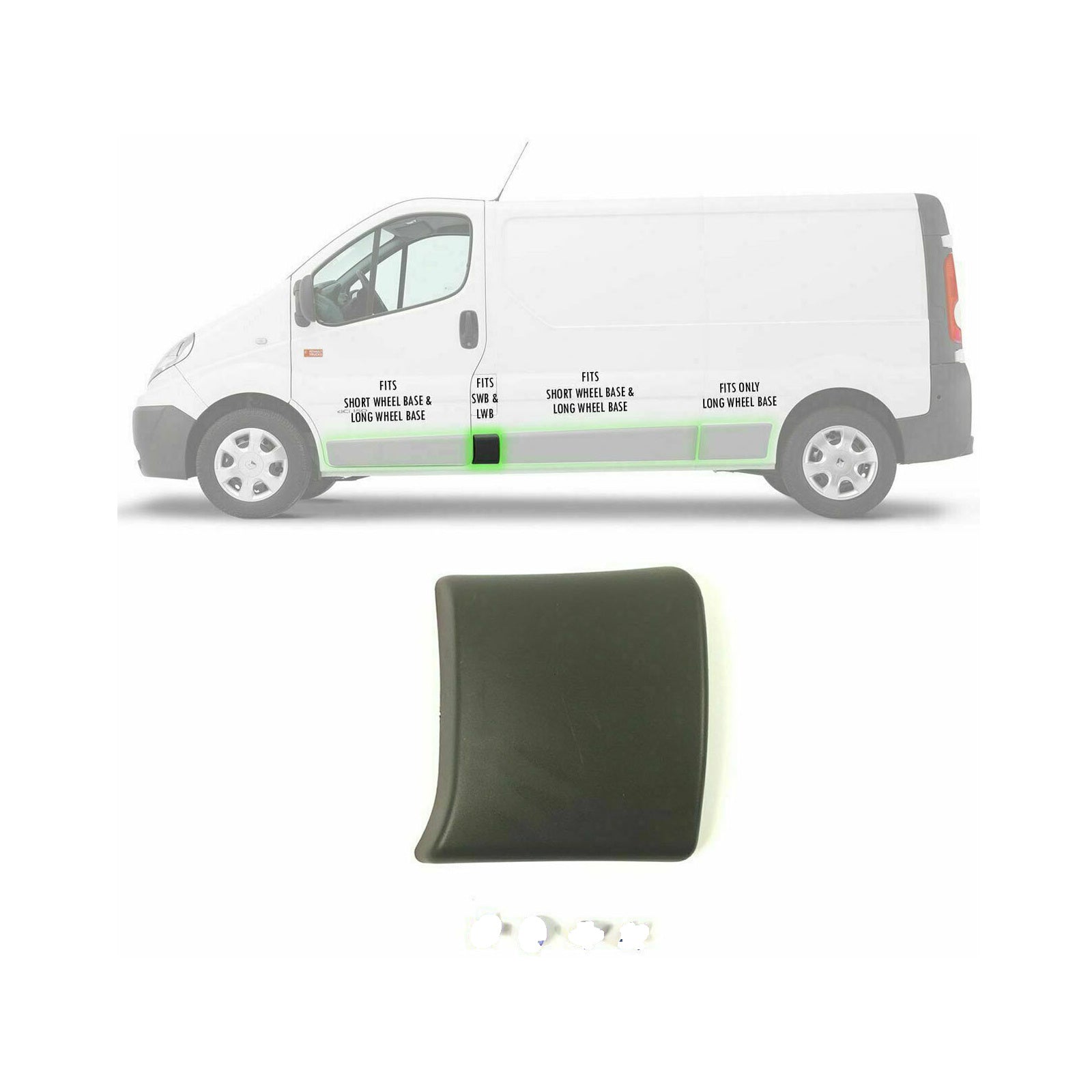 Left Side Central Trim Moulding Panel For Nissan Primastar 2001 2014 91165352