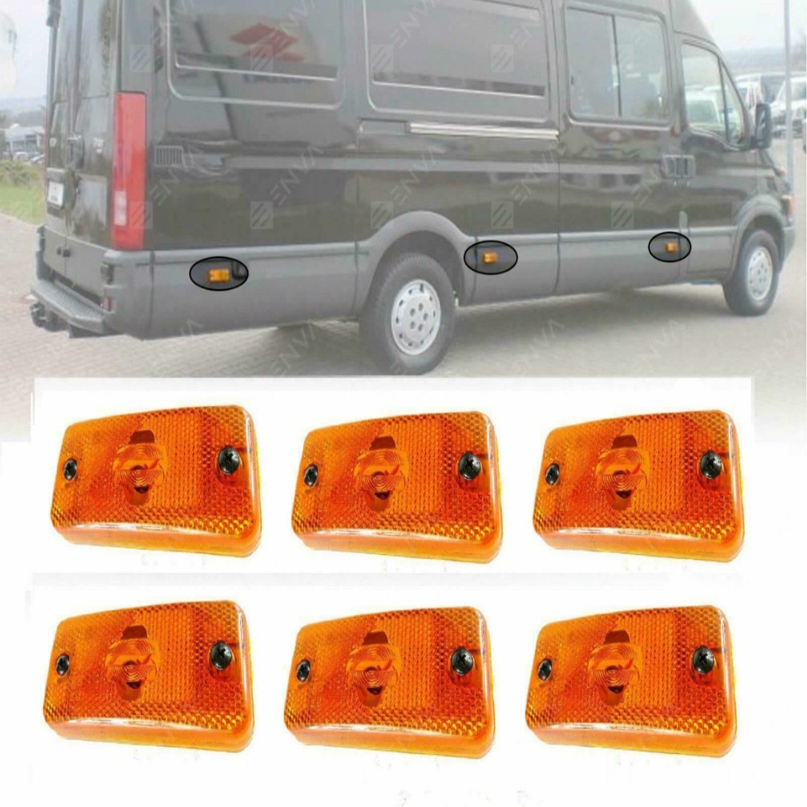 6X For IVECO DAILY 2006 - 2011 Side Marker Light Lamp 500308514