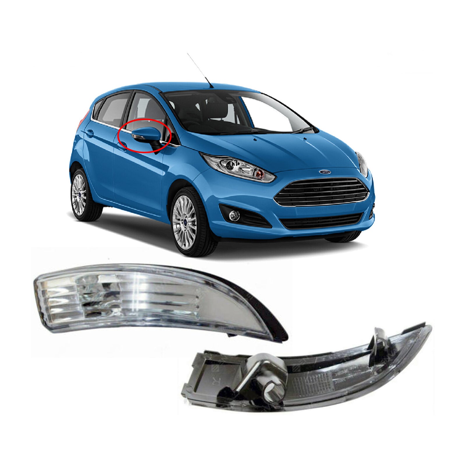 Wing Door Mirror Indicator Lens Ford B Max 2012 >2017 Right Side 8A6113B382Af
