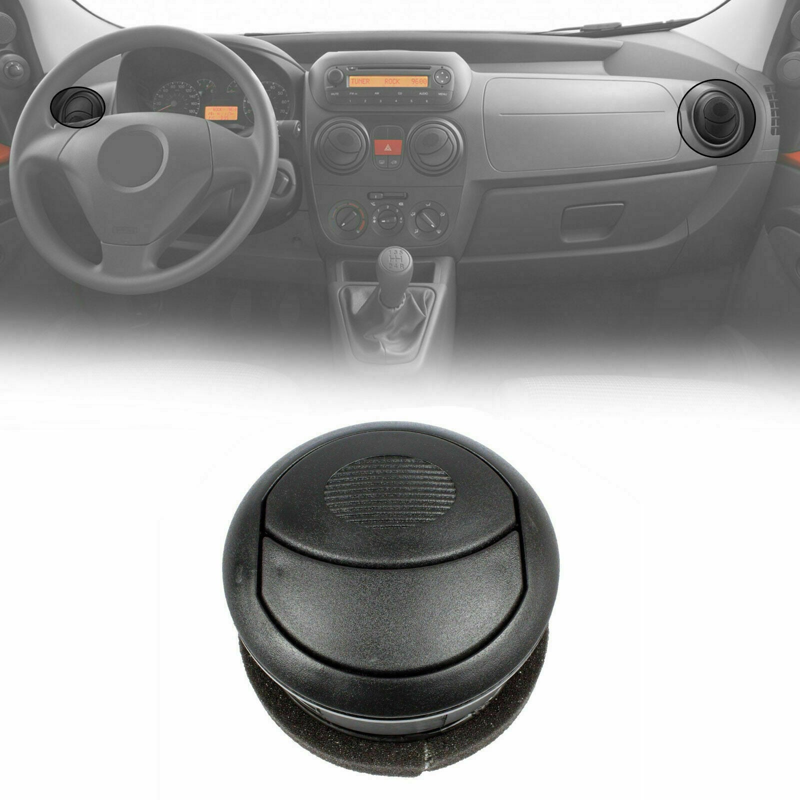 2X Ventilation Grill Cover Mouth Air Vent Cabin For Nemo, Fiorino, Bipper 8265Jj