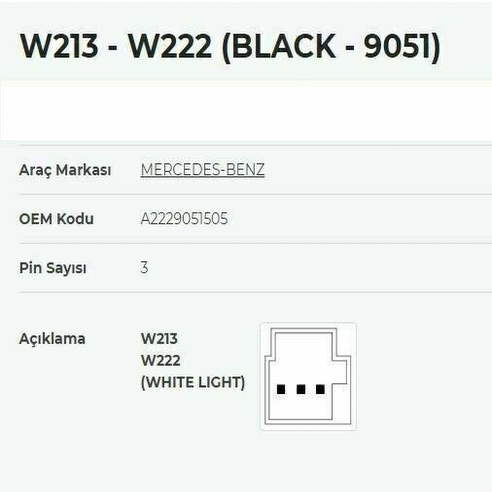 Rear Window Main Control Switch Black 3Pin for Mercedes S-Class W222 A2229051505