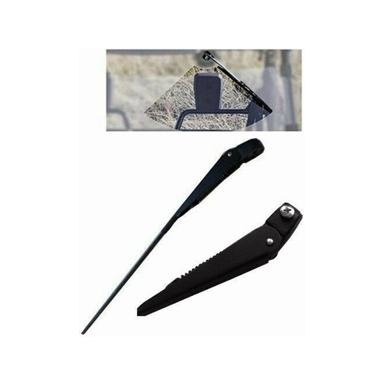 Universal Windscreen Metal Wiper Arm For Willys Jeep Tractor 350 Mm 13.78