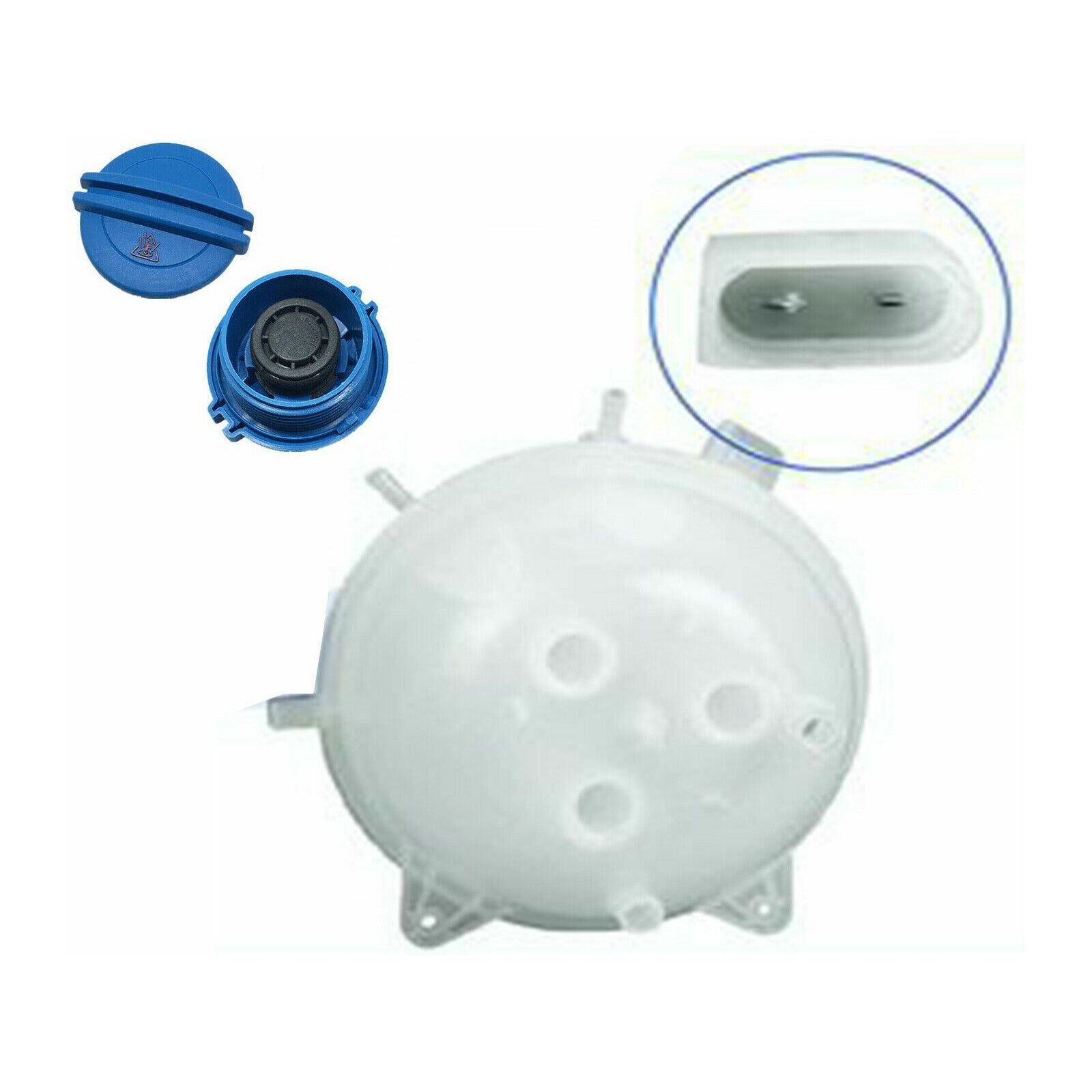 Coolant Header Expansion Tank Reservoir Bottle + Cap for VW Transporter T5 03-15