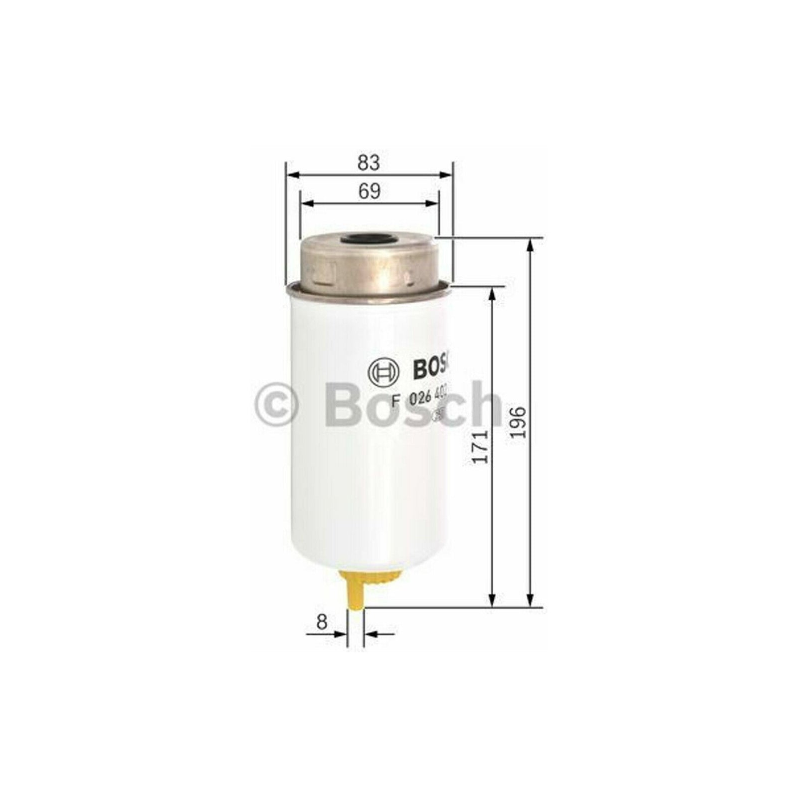 Bosch Diesel Fuel Filter N2040 for Ford Transit 2.0 2.4 2.2, Transit Tourneo 2.2