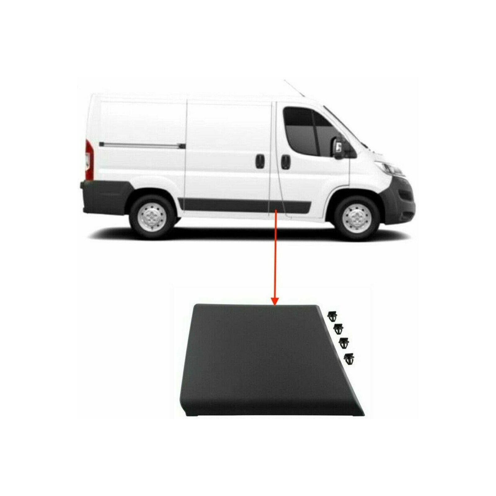 Protective Trim Panel Rh Driver Side For Peugeot Boxer Citroen Fiat Ducato 8547W