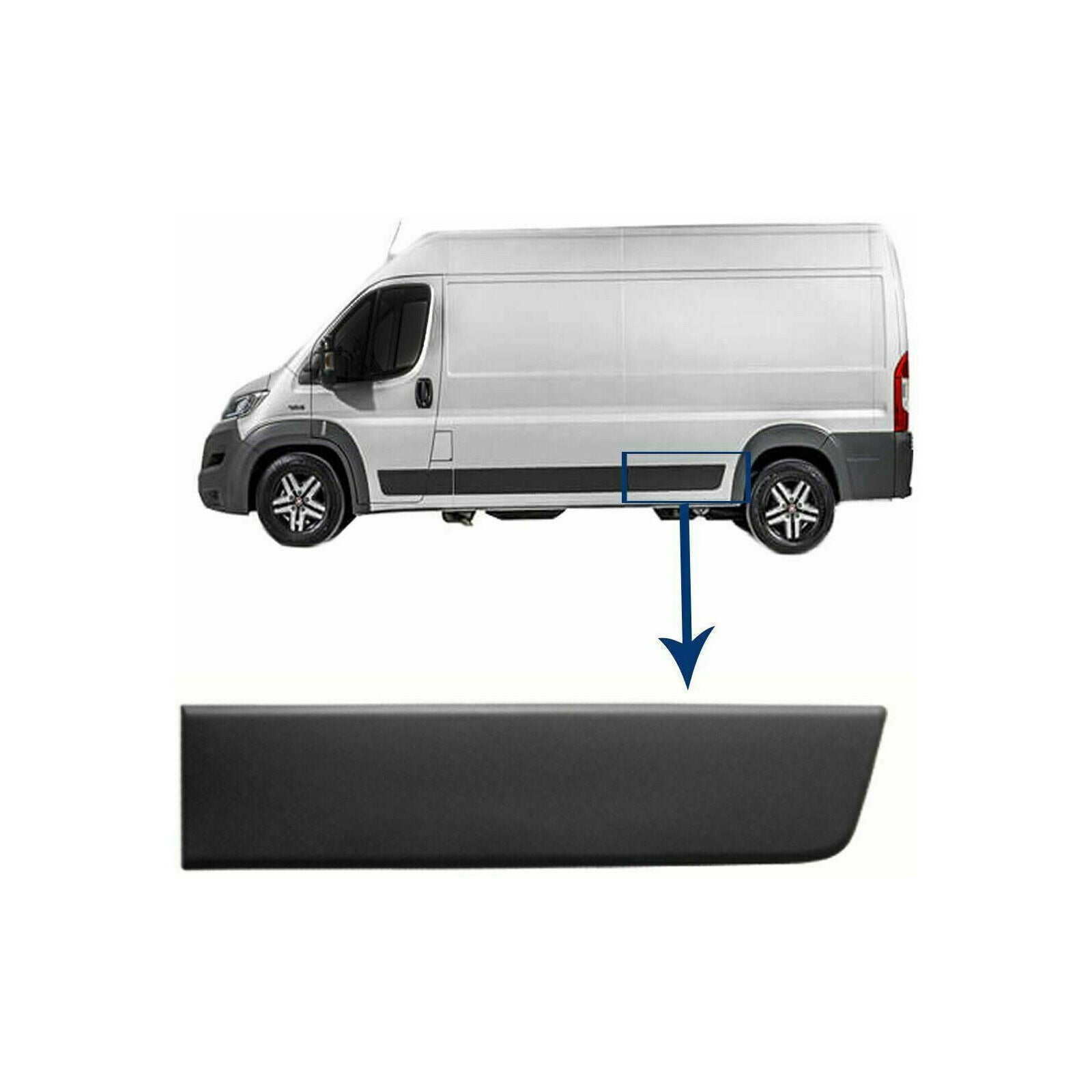 Rear Left Trim Moulding Panel Lwb For Peugeot Boxer Citroen Relay Fiat Ducato