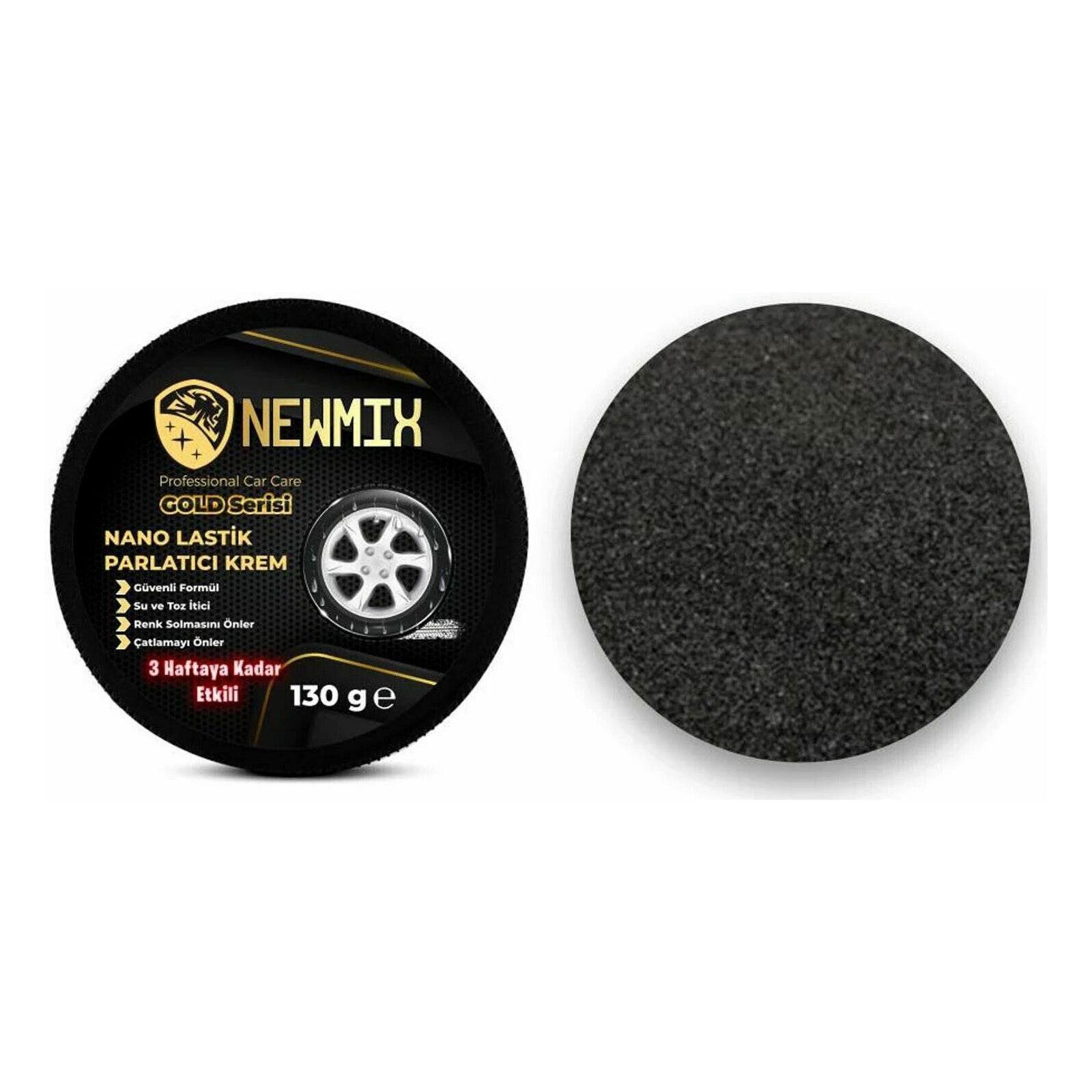 Newmix Ceramic Effect Gold Series Nano Tire Polishing Cream Up To 3 Weeks