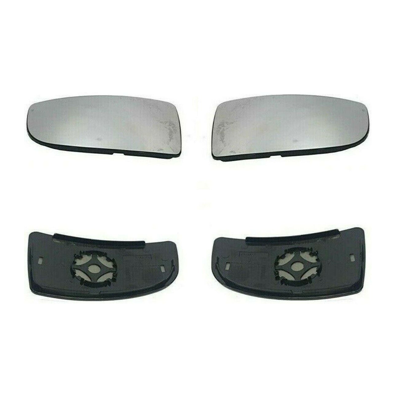 Ford Transit Mk8 Lower Door Wing Mirror Glass 2014 On Left And Right Back Plate