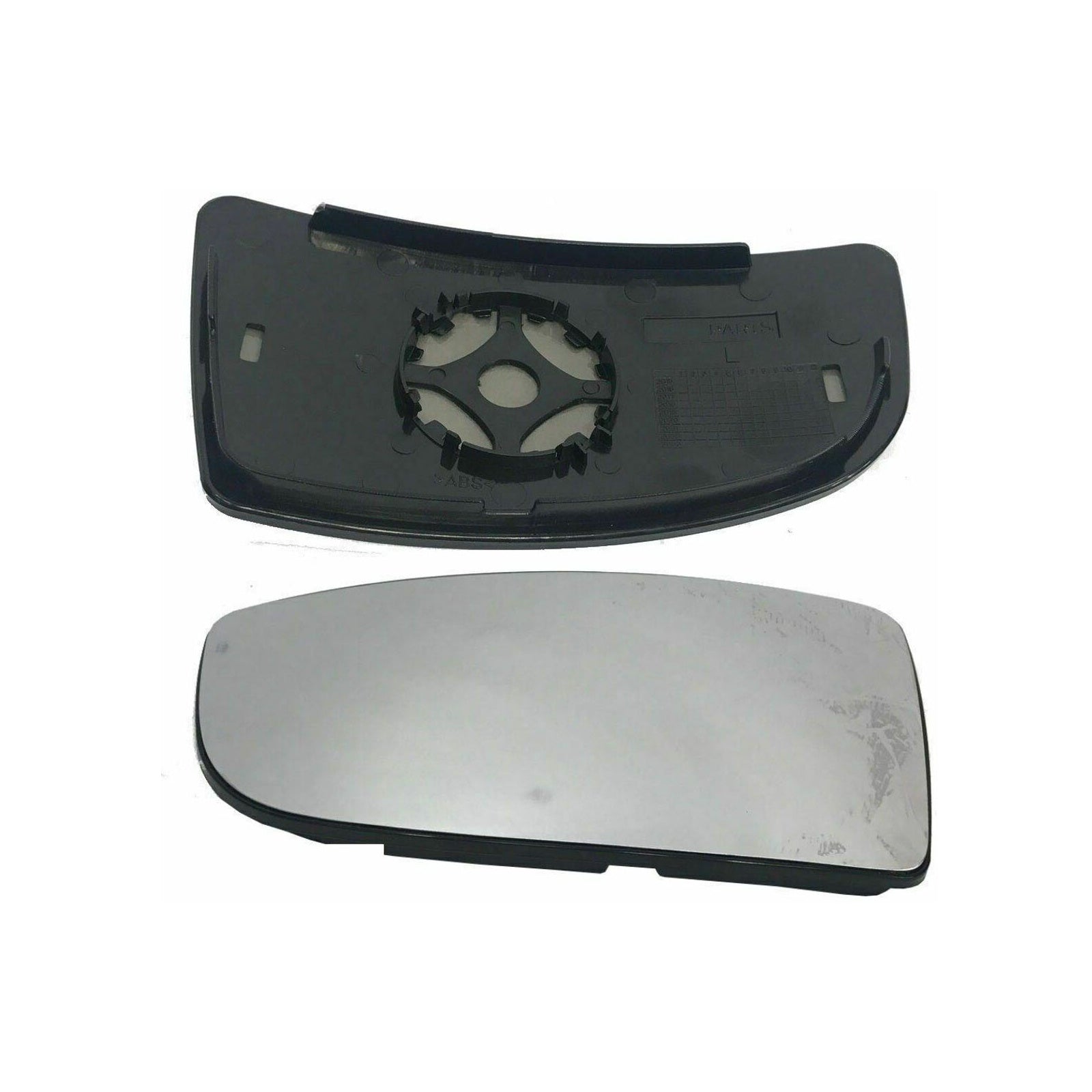 Ford Transit MK8 Lower Door Wing Mirror Glass 2014 On Left And Right Back Plate