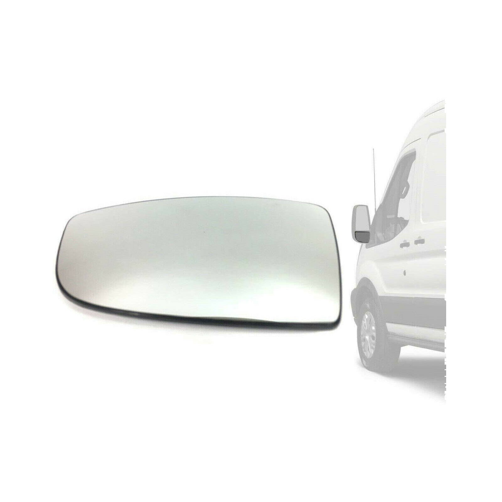 Ford Transit MK8 Lower Door Wing Mirror Glass 2014 On Left And Right Back Plate