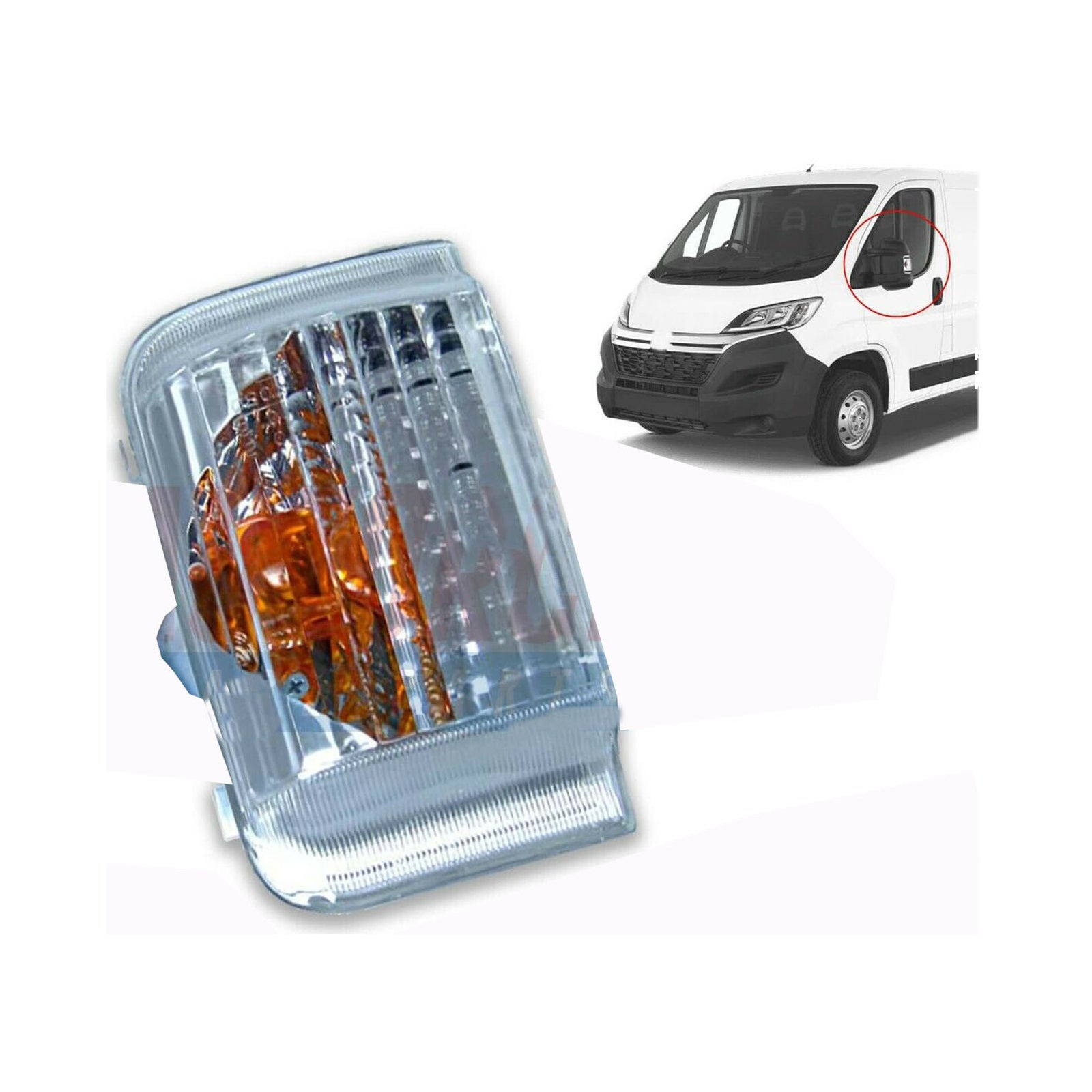 Citroen Relay Dispatch Fiat Ducato Peugeot Boxer Wing Mirror Indicator Lens Left