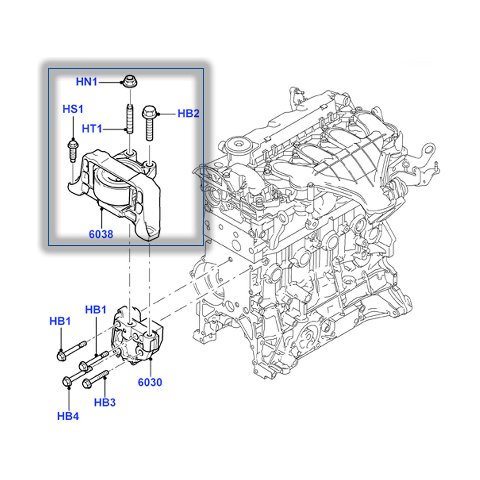 Right Engine Mount For Ford Kuga Focus C-Max Volvo S40 V50 1543750 7M516F012YB