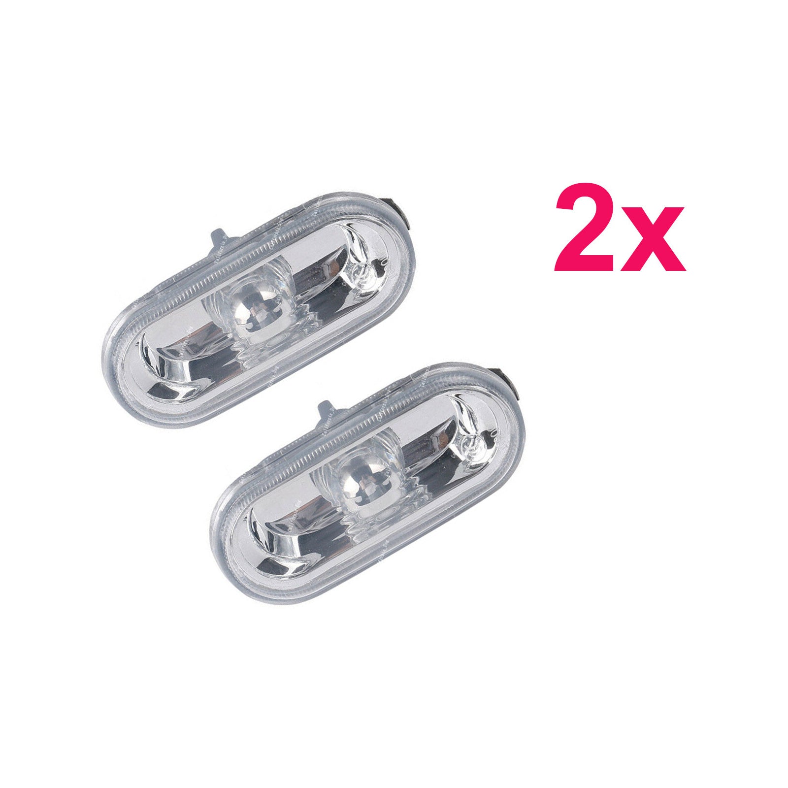 For Vw Skoda Seat Ford Pair Crystal Clear Side Indicator Repeaters 7E0949117