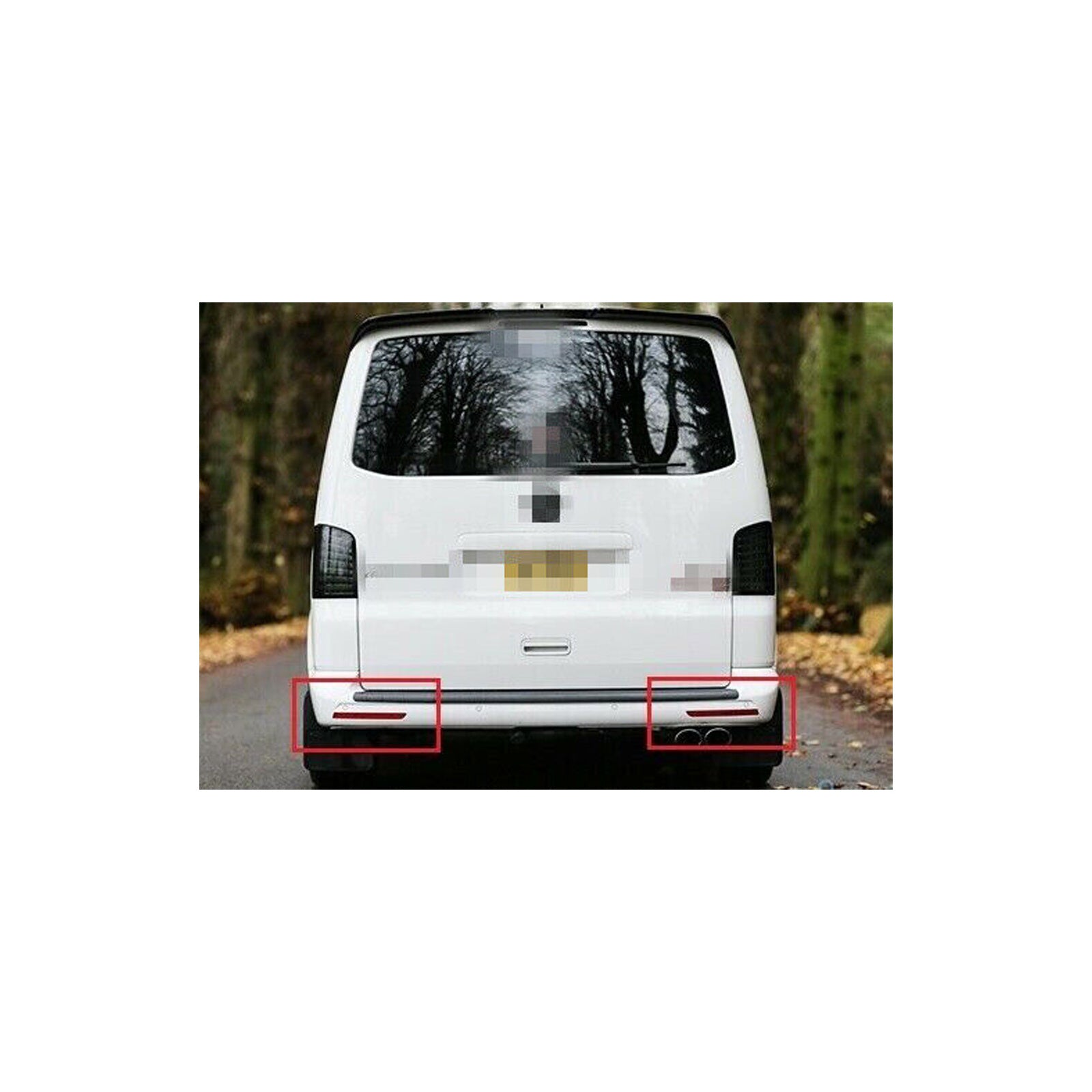Rear Bumper Reflector L&R For VW Transporter Multivan T5 7E0945105A 7E0945106A