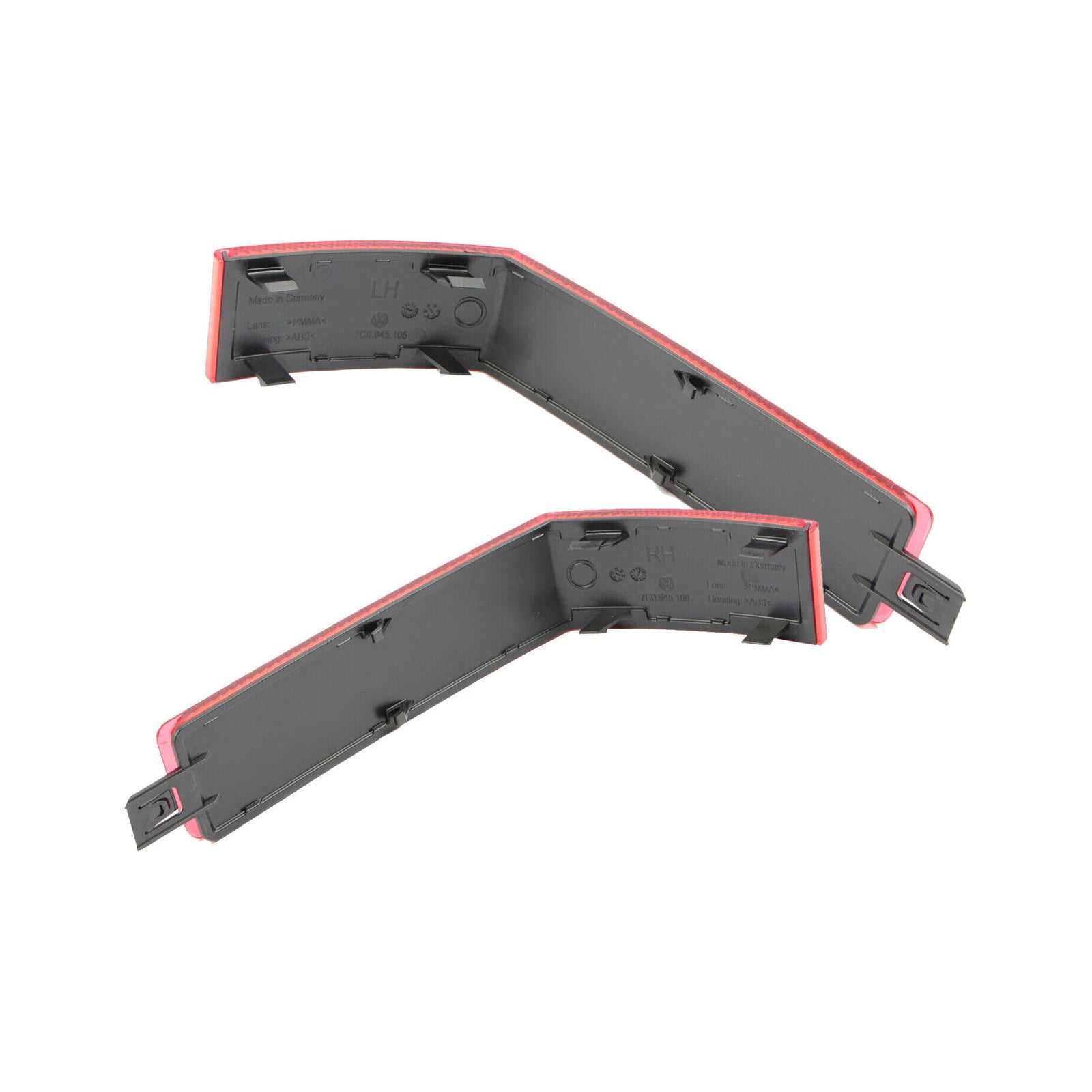 Pair Rear Bumper Reflector Set Red Left Right For VW Crafter 7C0945105 7C0945106