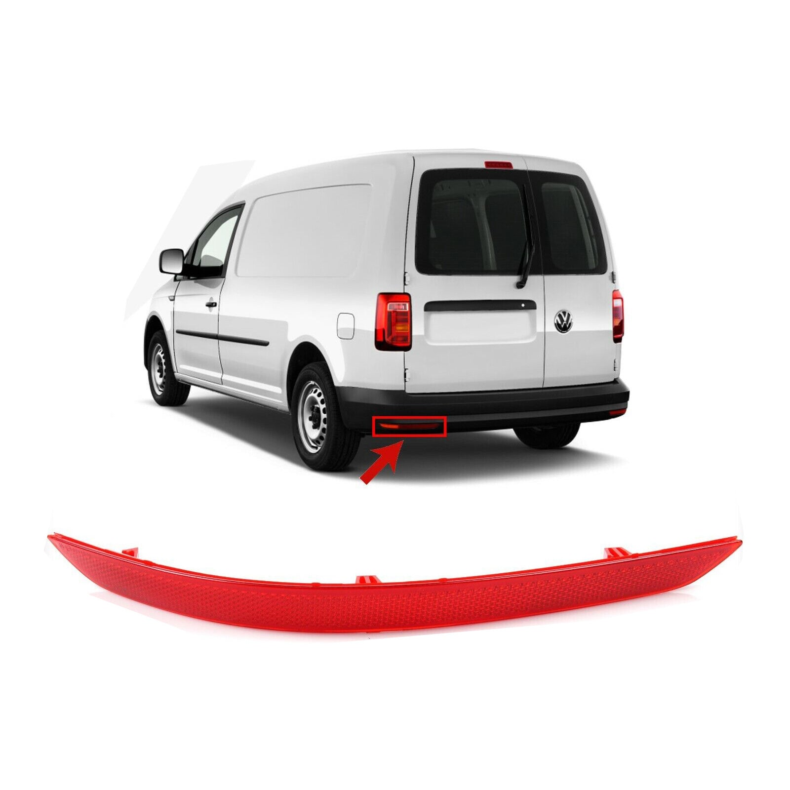 Rear Bumper Reflector Left For Vw Caddy Iv Mk4 2015 2020 2K5945105D