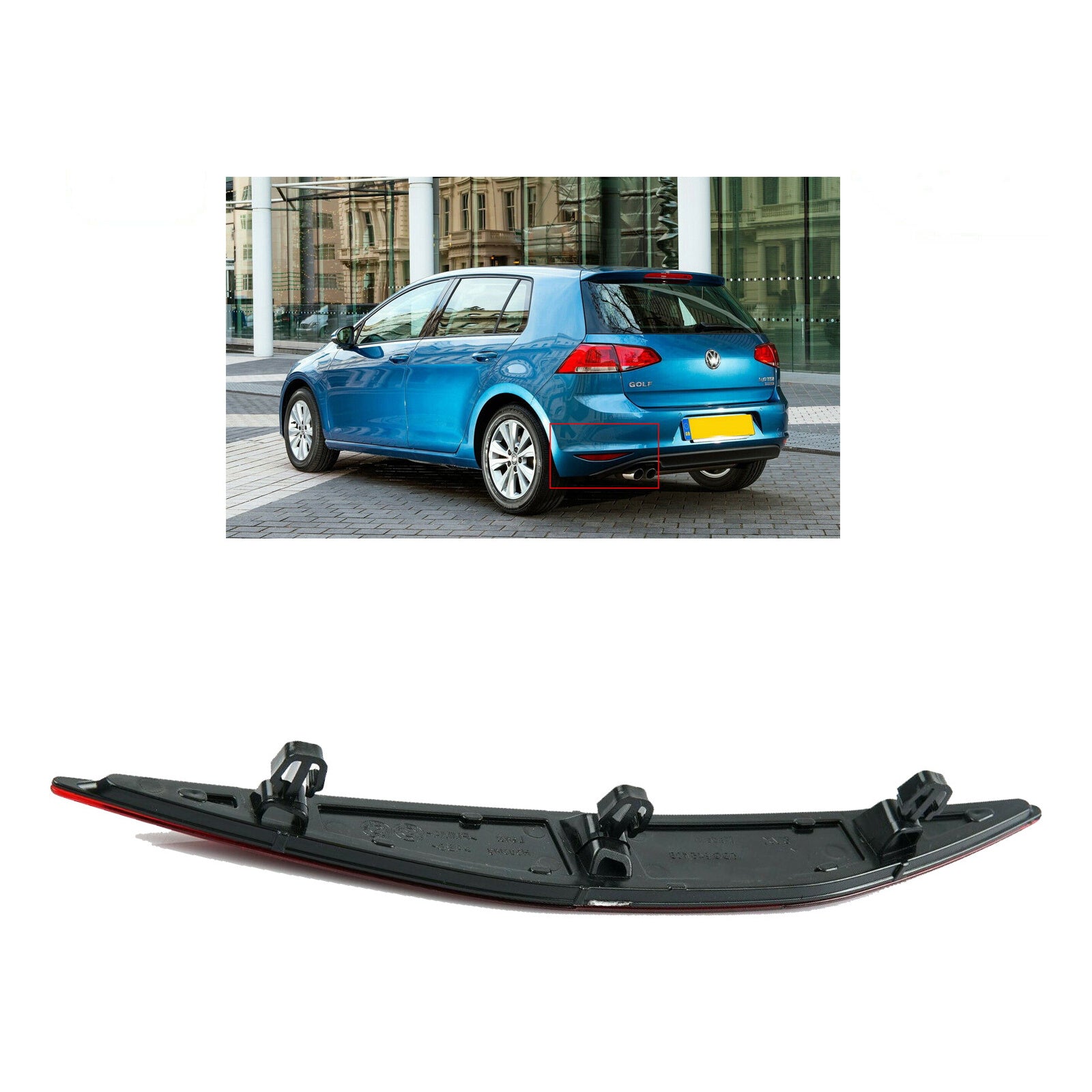 Rear Bumper Reflector Left Passenger Side For Volkswagen Golf MK7 5G0945105