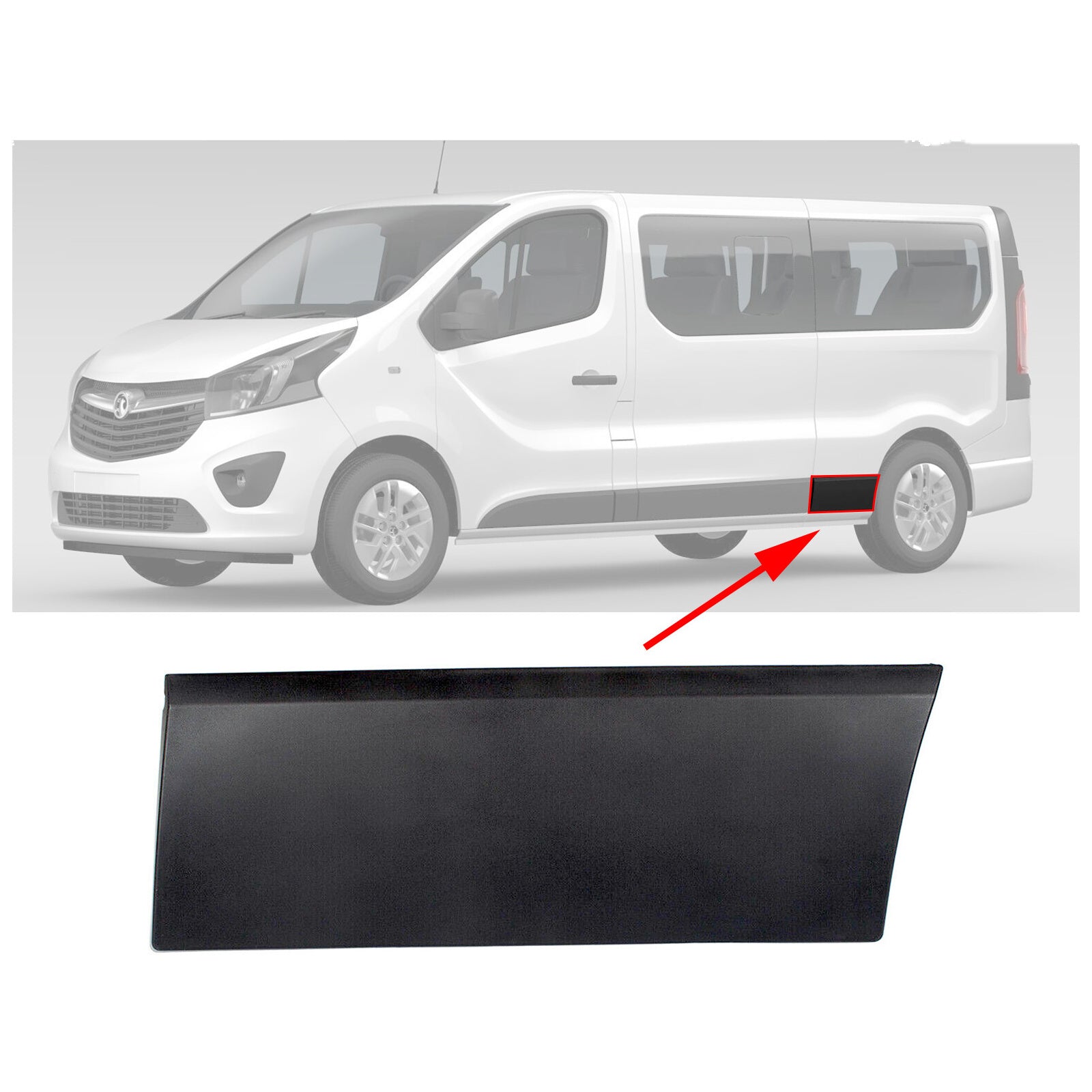 Left Rear Side Moulding Panel For Nissan Primastar Renault Trafic Mk3 788137407