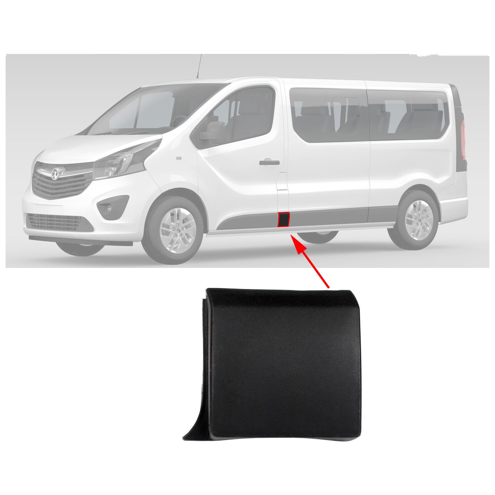 Side Moulding Trim Panel Left For Renault Trafic Mk3 Nissan Primastar 768196228L