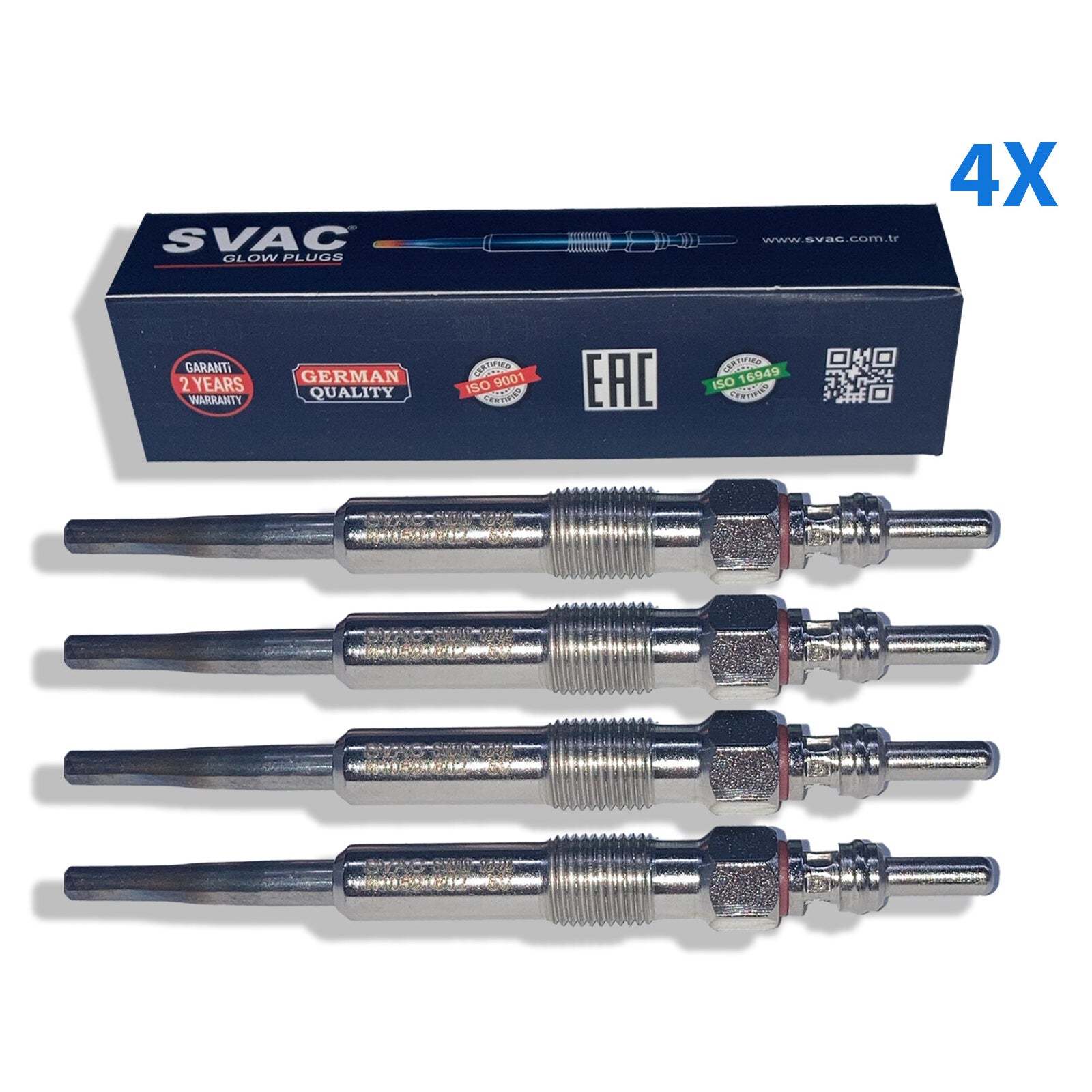 4X Heater Glow Plugs N10591602 N10591603 32017514 For Audi Vw Skoda Seat