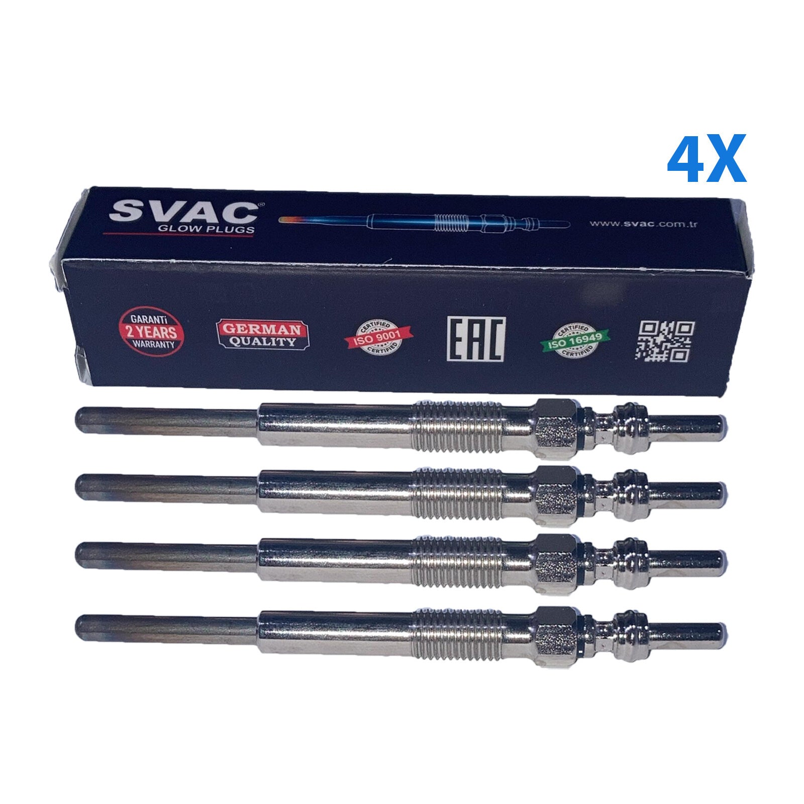 4X Glow Plugs 596099 5960G6 Lr001302 K9652548280 9652548280 1427905 Mn982294