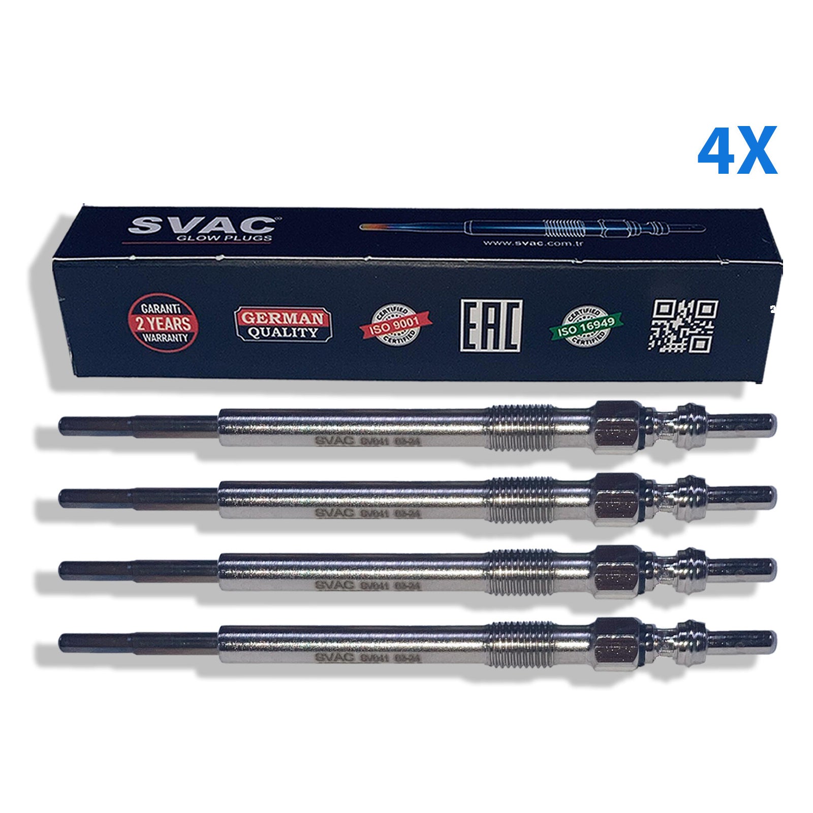 4X Heater Glow Plugs 46796050 93178047 59064615 1542845 9S516M090Aa 1855084E50