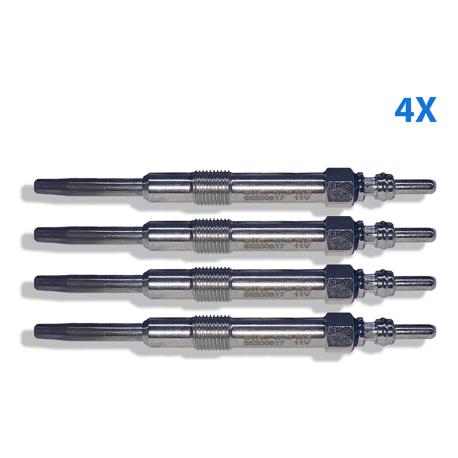 4X Heater Glow Plugs For Alfa Romeo 147 159 Saab 9-3 Suzuki SX4 1.9 D 93190433