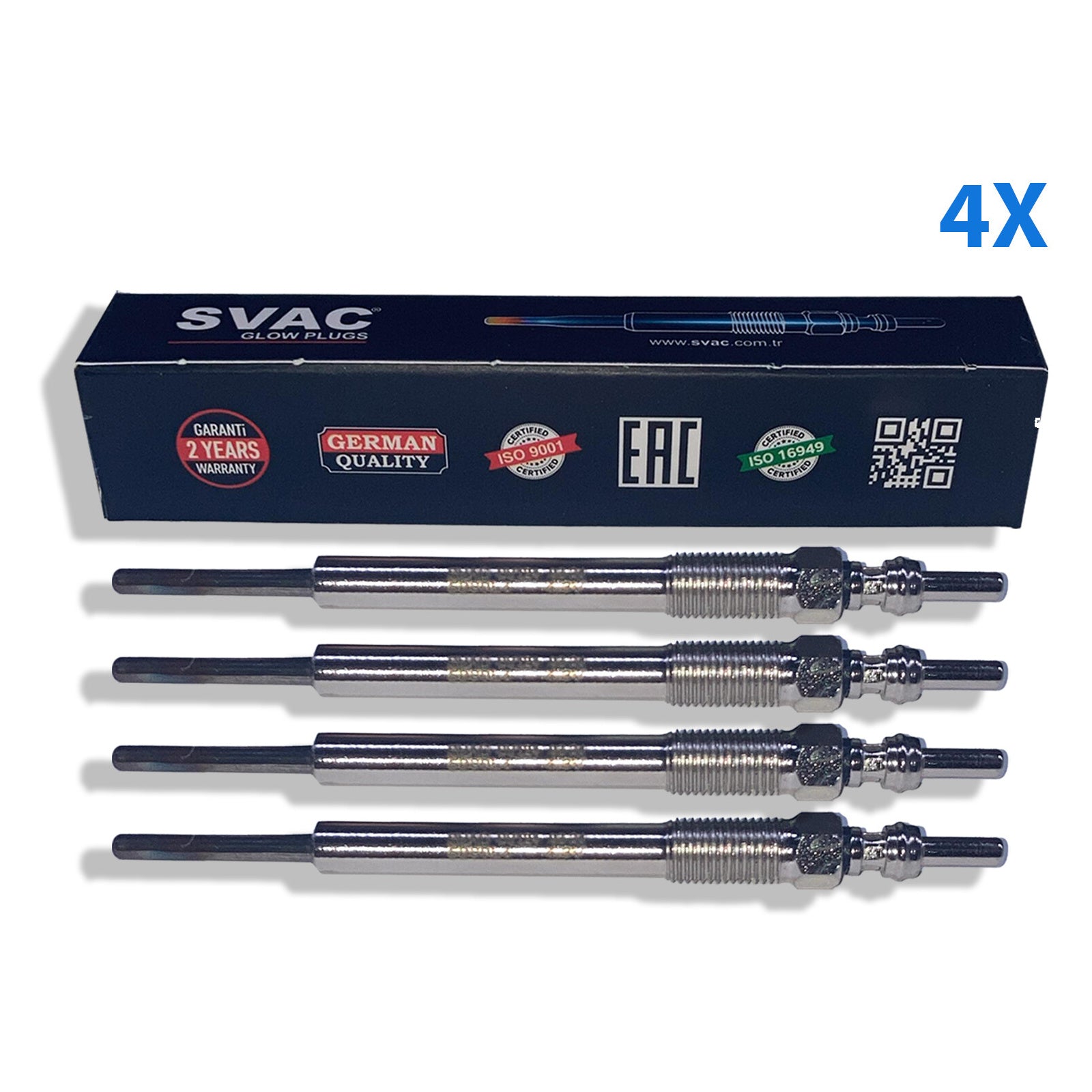 4X Glow Plugs For Fiat Doblo Fiorino 500 Idea Pratico Linea Punto Panda Qubo D