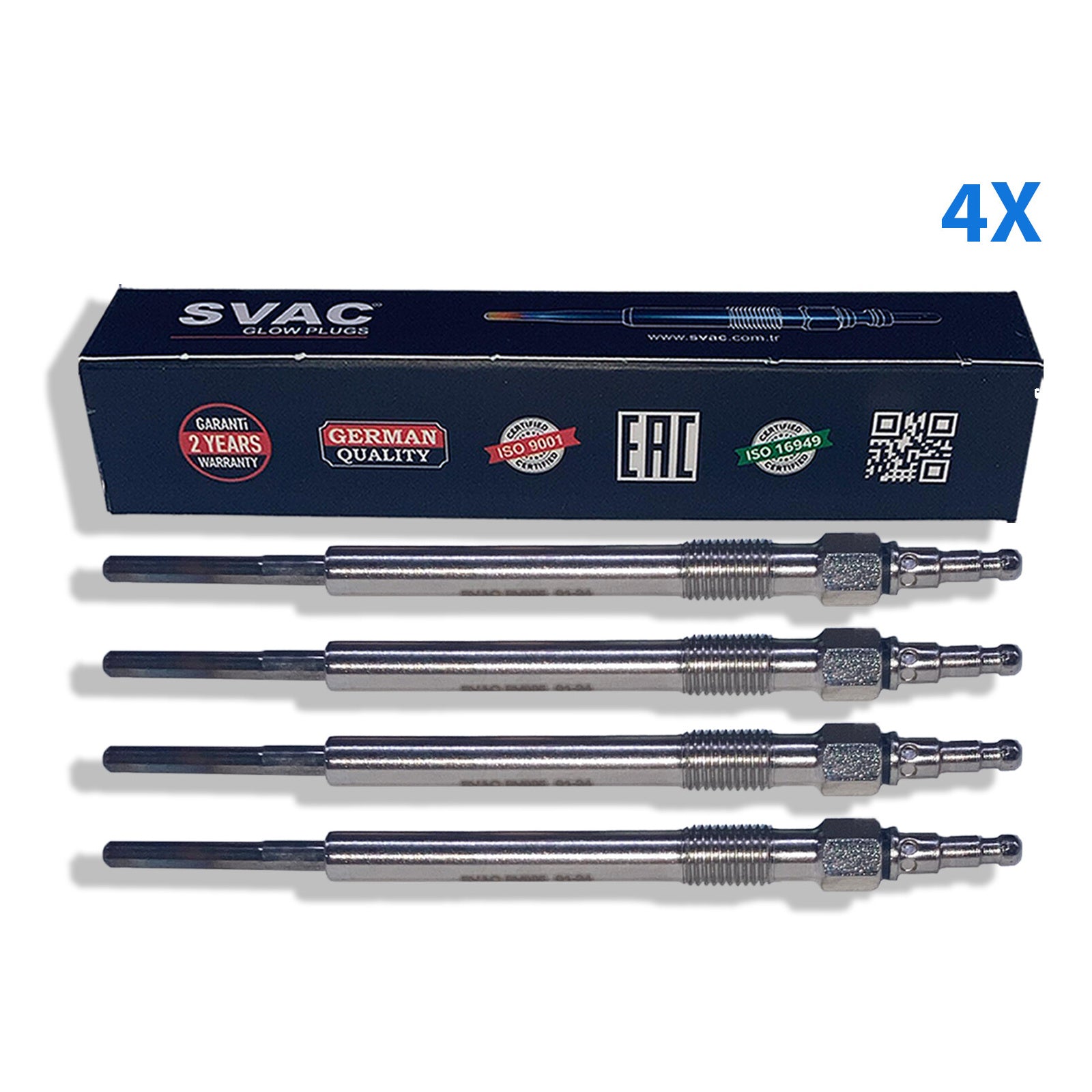 4X Heater Glow Plugs For Skoda Octavia Ii Superb Seat Leon Altea Toledo Iii
