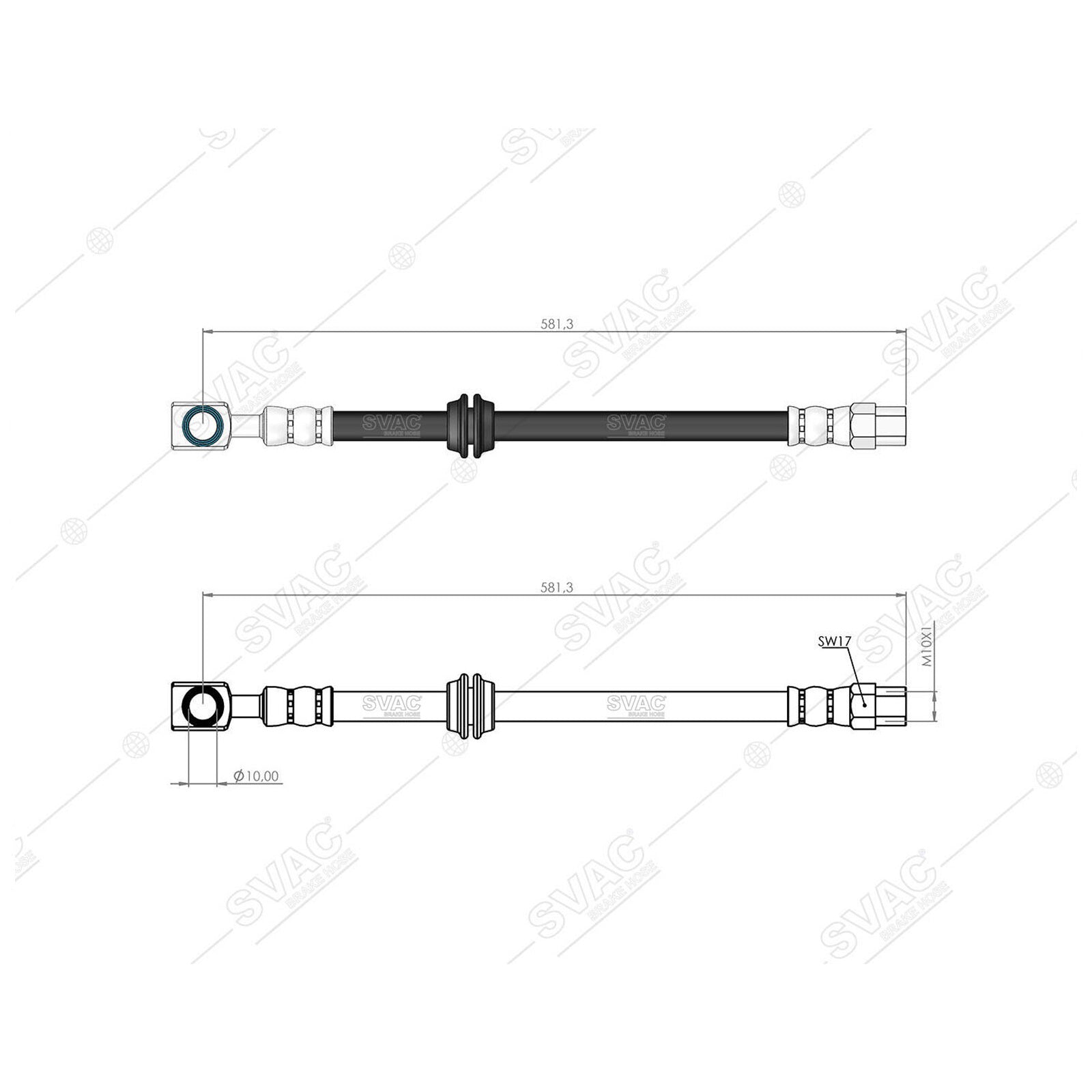 Front Brake Hose Pipe For Mini Cooper S One R50 R52 R53 34106779817