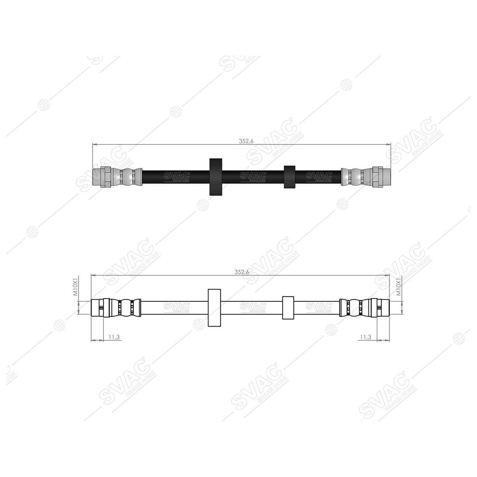 Front Brake Hose Pipe For VW T4 Transporter Van 701611701 Left or Right