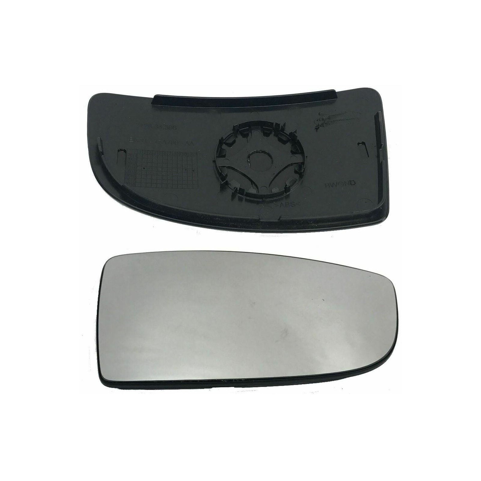 Wing Mirror Glass Lower Door For Ford Transit MK8 Right Driver Side + Back Plate