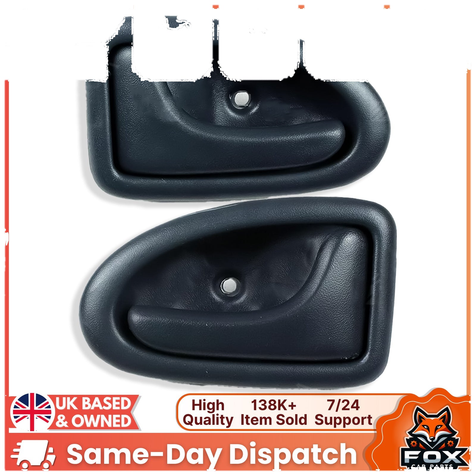 Grey Interior Door Handle Left And Right Side For Renault Clio Mk2 1998 2007