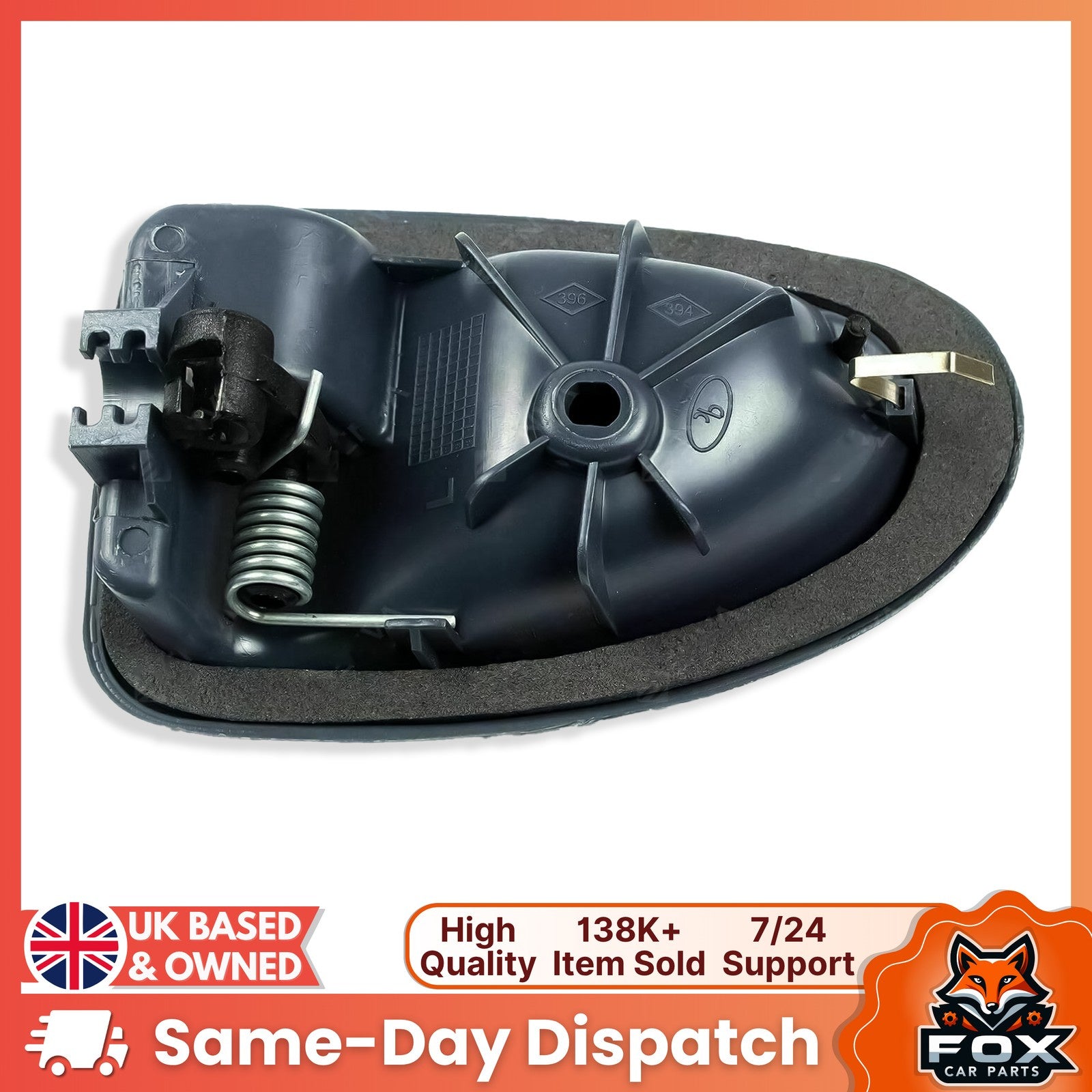Grey Interior Door Handle Left and Right Side for Renault Clio MK2 1998-2007