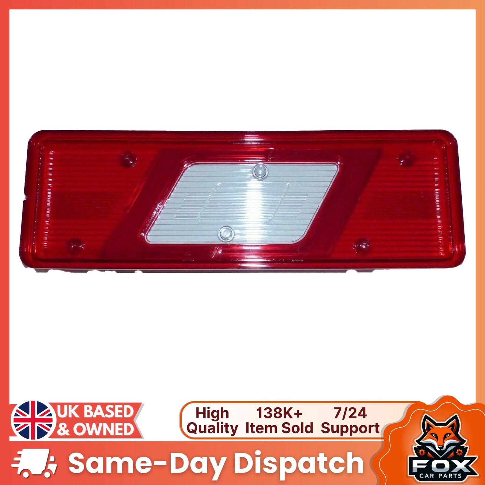 Rear Light Lamp Lens Left For Ford Transit MK8 Custom Tipper 1831334 (2013-On)