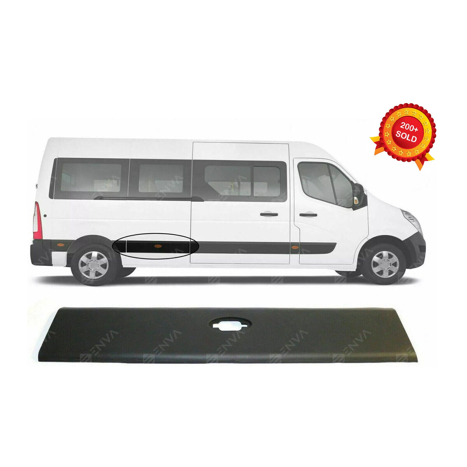 For Renault Master Mk3 10 16 Side Moulding Strip Rear Panel Right Or Left Side