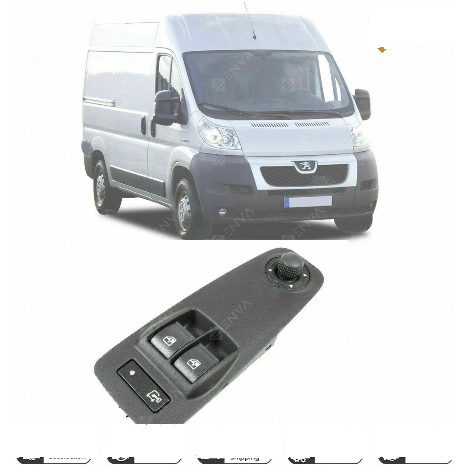 Window Main Control Switch With Mirror Adjuster For Peugeot Boxer Iii 2007 2013
