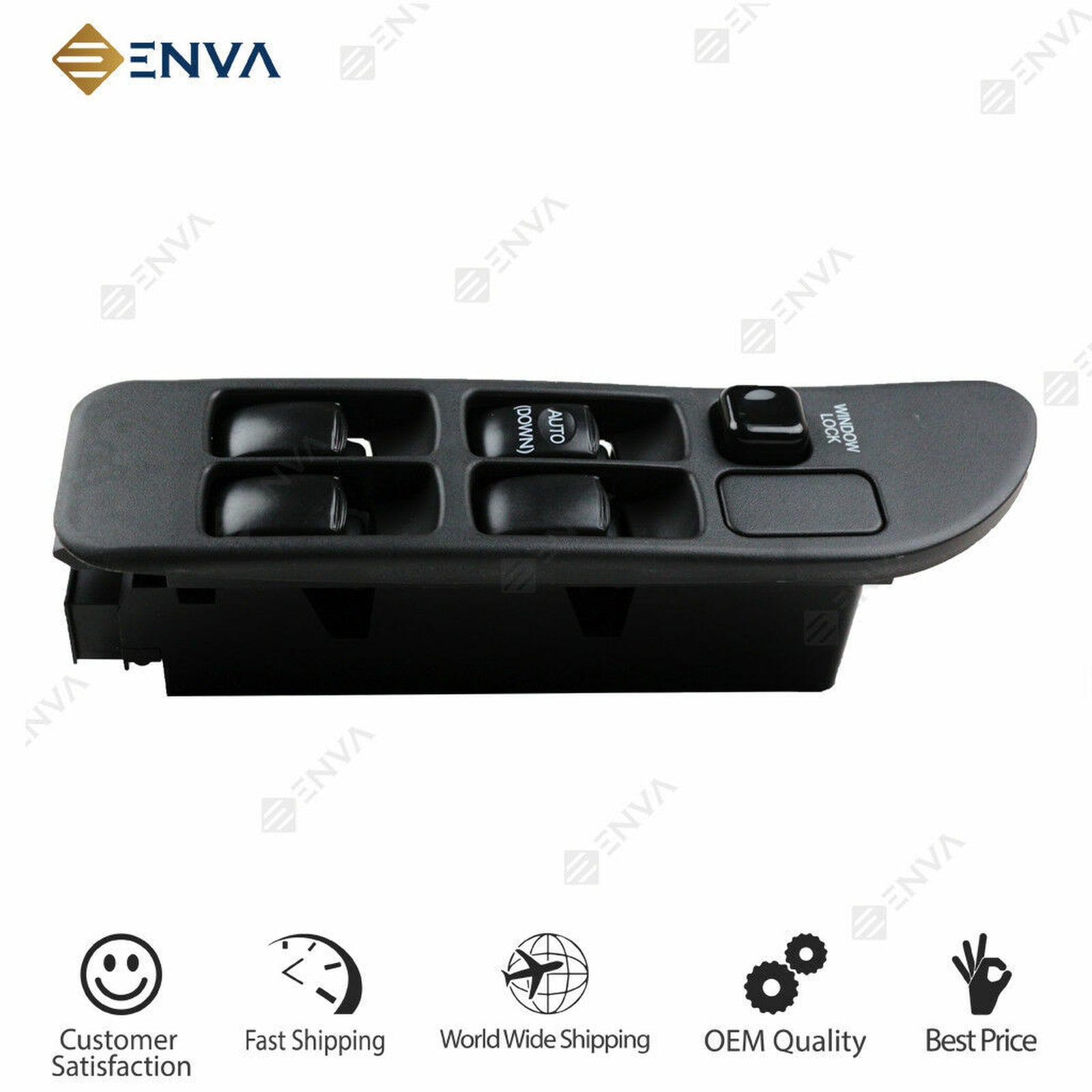 Electric Power Window Main Control Switch Lhd For Mitsubishi Lancer 1992 1996
