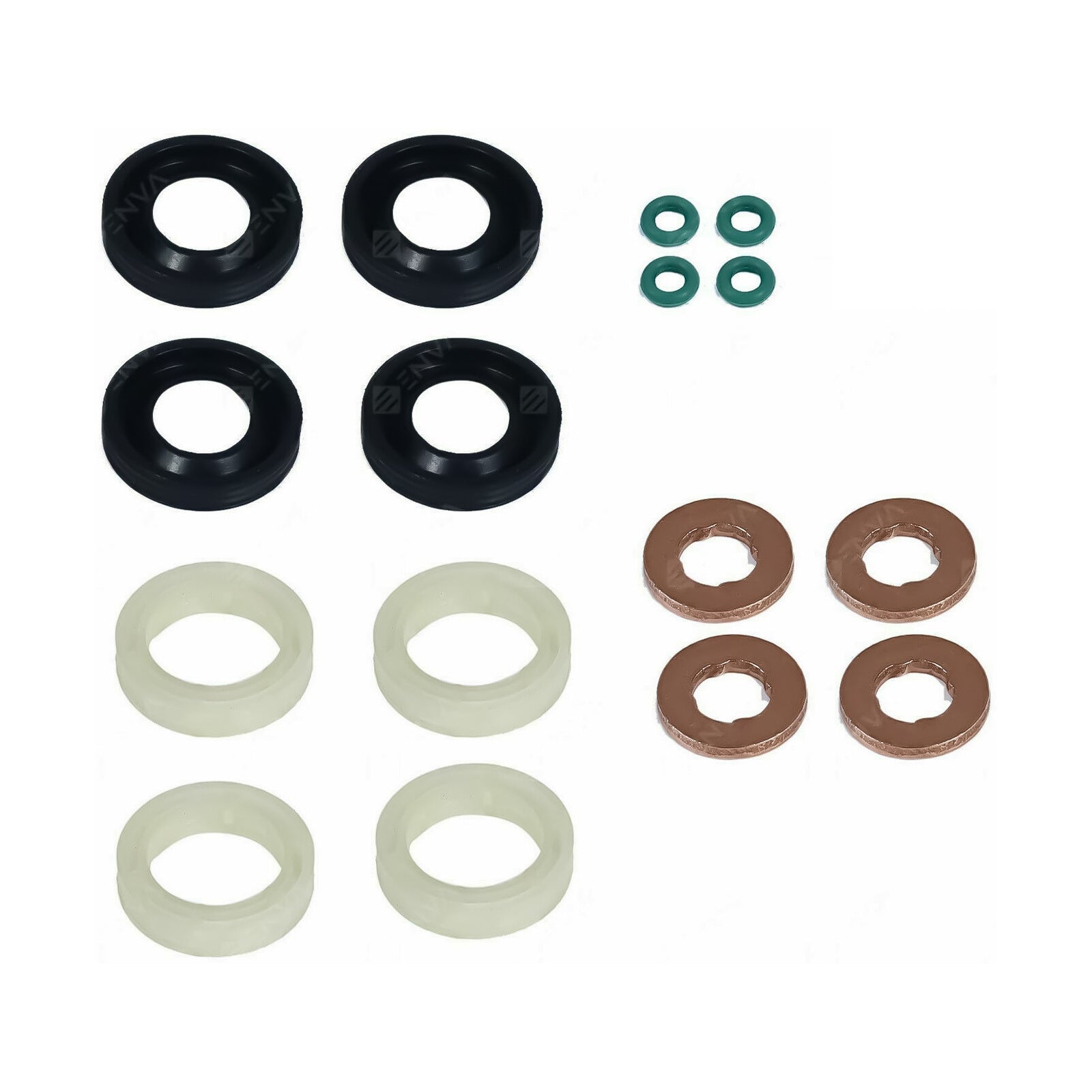 For Peugeot 307 407 Partner Tepee 1.6 HDI Fuel Injector Seal Washer O Ring Set