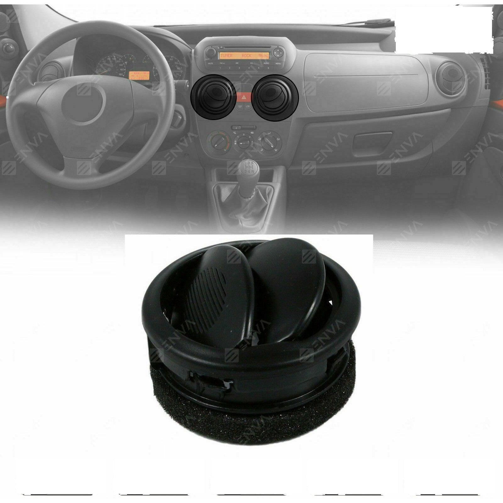 Central Heating Ventilation Diffuser Single for Fiat Fiorino 2008 on