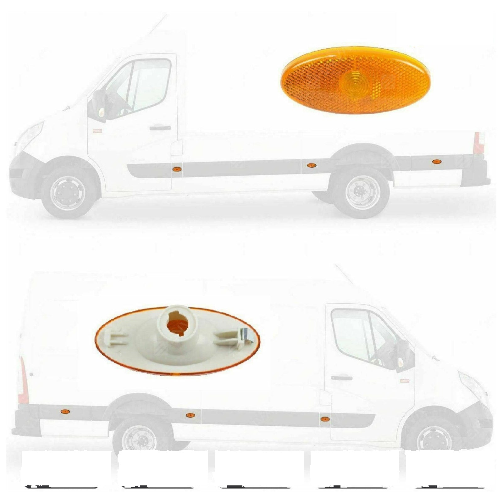 Right or Left Side Side Marker Light Lamp Amber (6X) for NV400 2011 on 261B00001