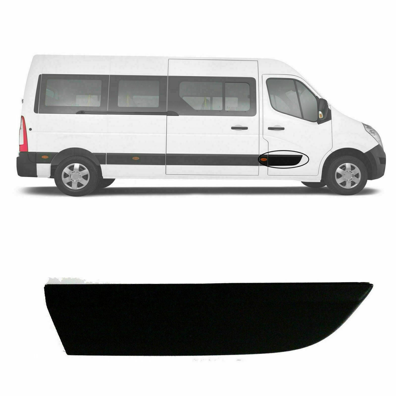 For Renault Master Mk3 Vauxhall Movano Front Door Moulding Strip Panel Right