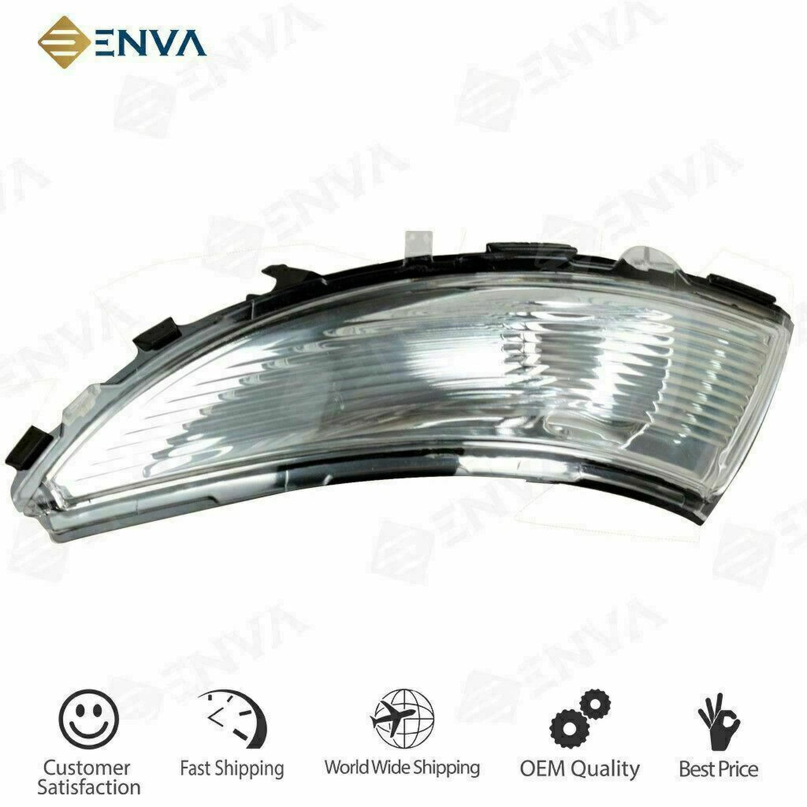 Pair Wing Mirror Indicator Lens Right and Left Side for Renault Captur 2013-on