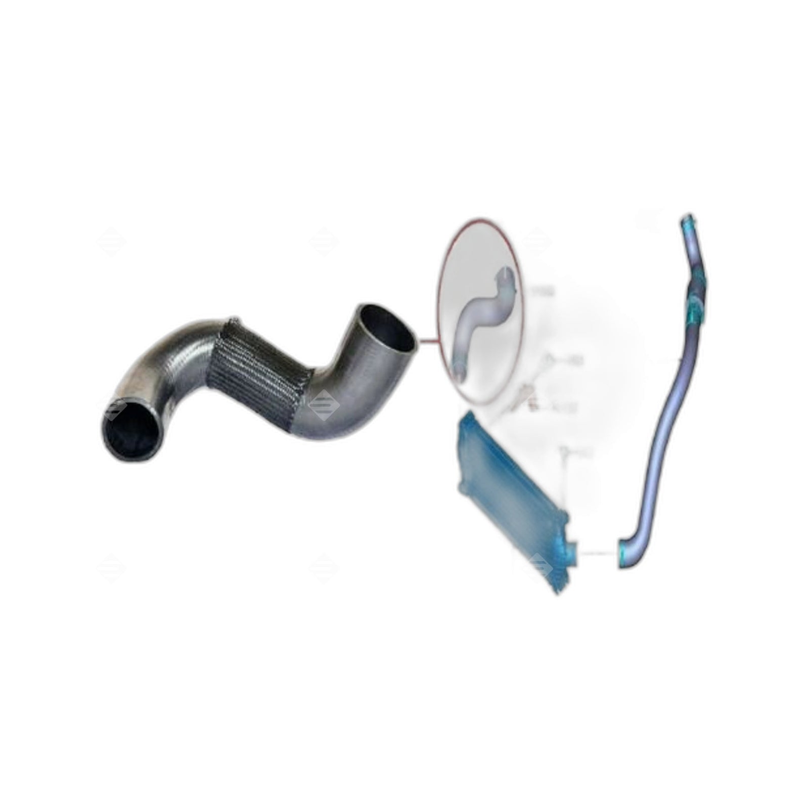Intercooler Turbo Hose Pipe For Ford Transit Mk7 Mk8 Tdci Cc116K863 1752334 Fwd