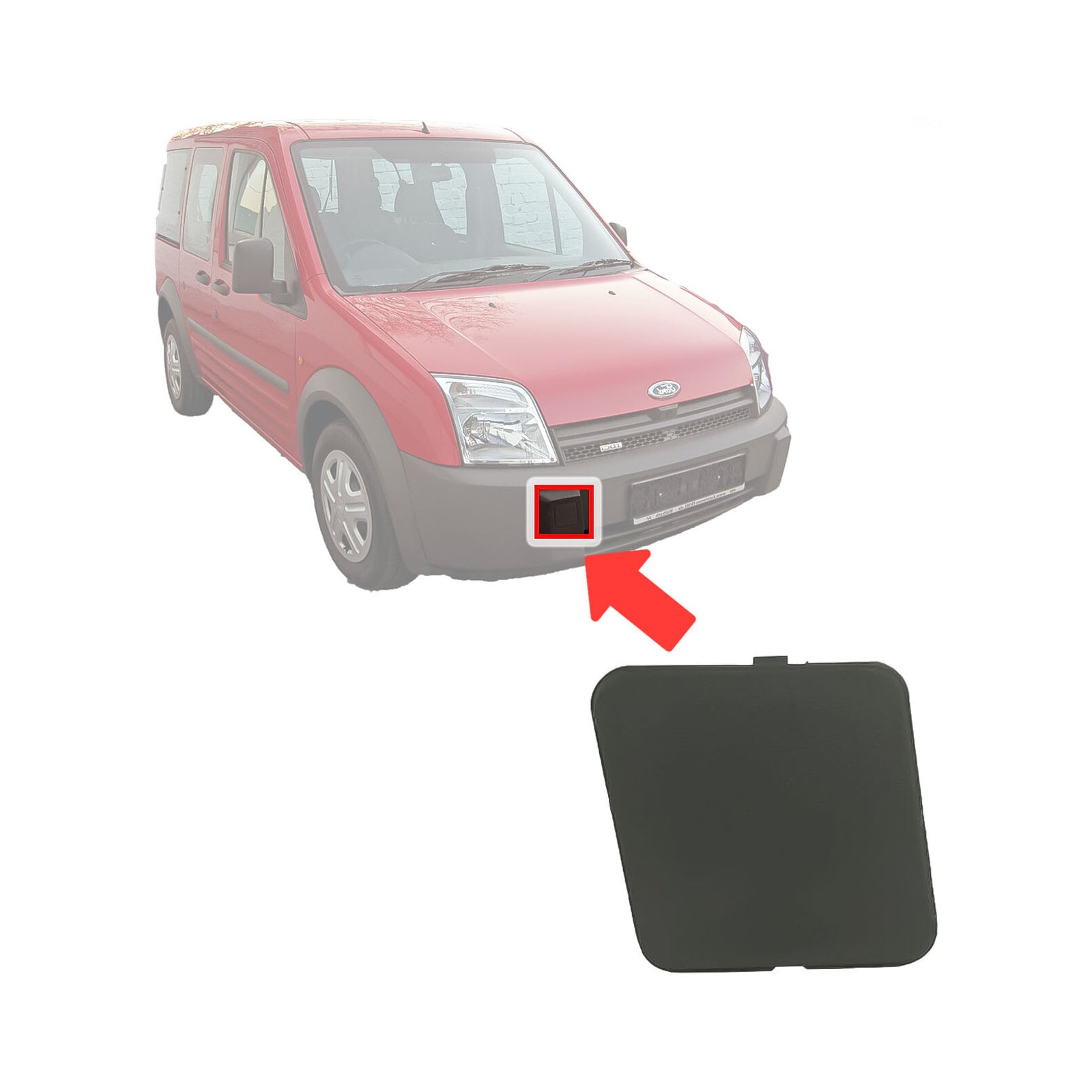 Ford Transit Connect 2002 06 Front Bumper Tow Eye Cover Right Hand Side 4447723