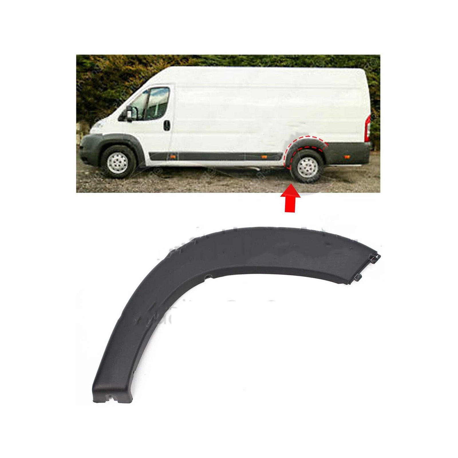 For Citroen Relay Peugeot Boxer Rear Wheel Arch Panel Moulding Trim Left 8547.X8