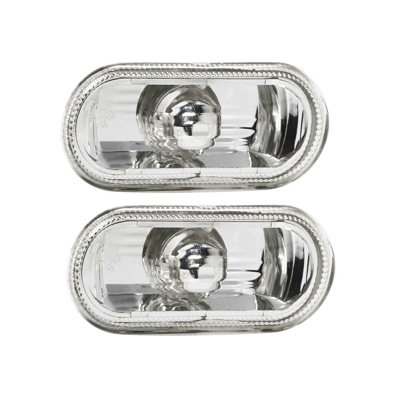 For VW Skoda Seat Ford Pair Crystal Clear Side Indicator Repeaters 1J0949117